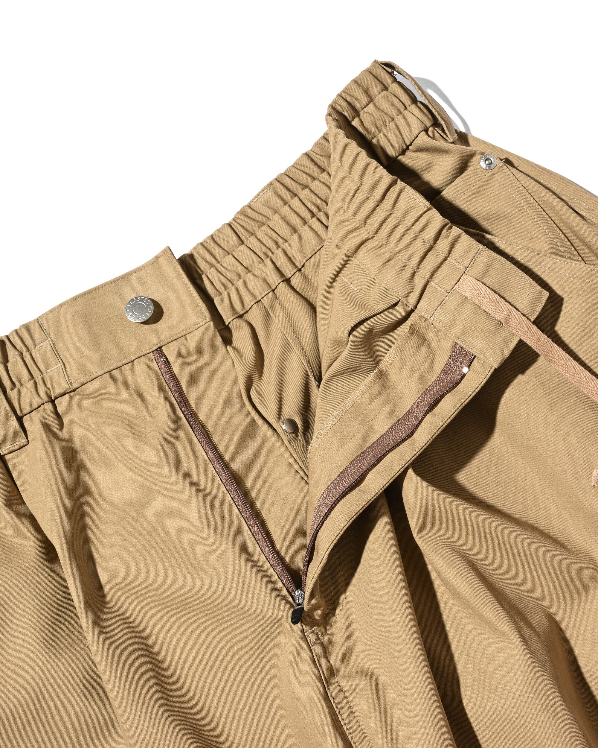 【7.11 SAT 20:00- IN STOCK】T/C GABARDINE CITY WIDE PANTS (BEIGE)