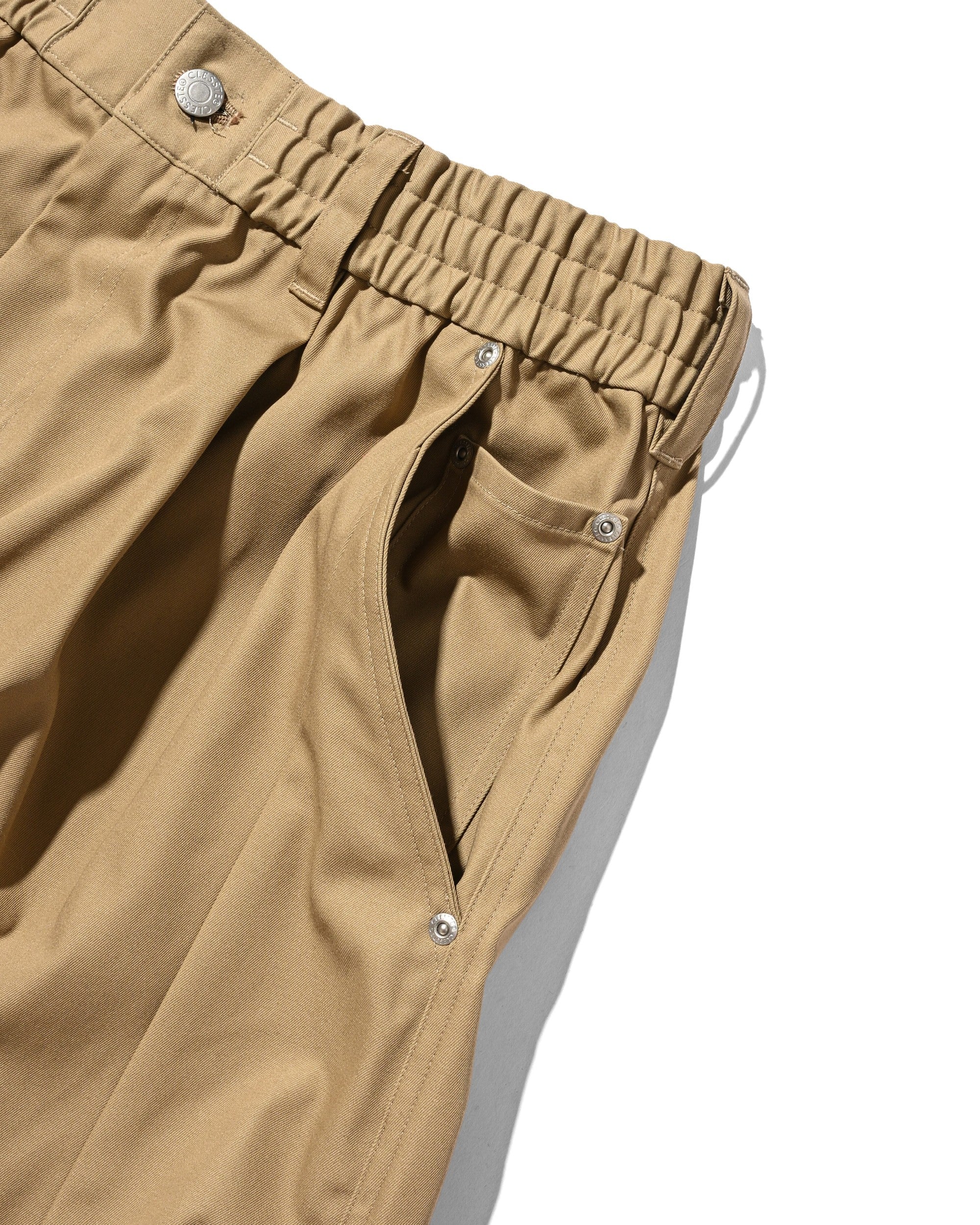【7.11 SAT 20:00- IN STOCK】T/C GABARDINE CITY WIDE PANTS (BEIGE)