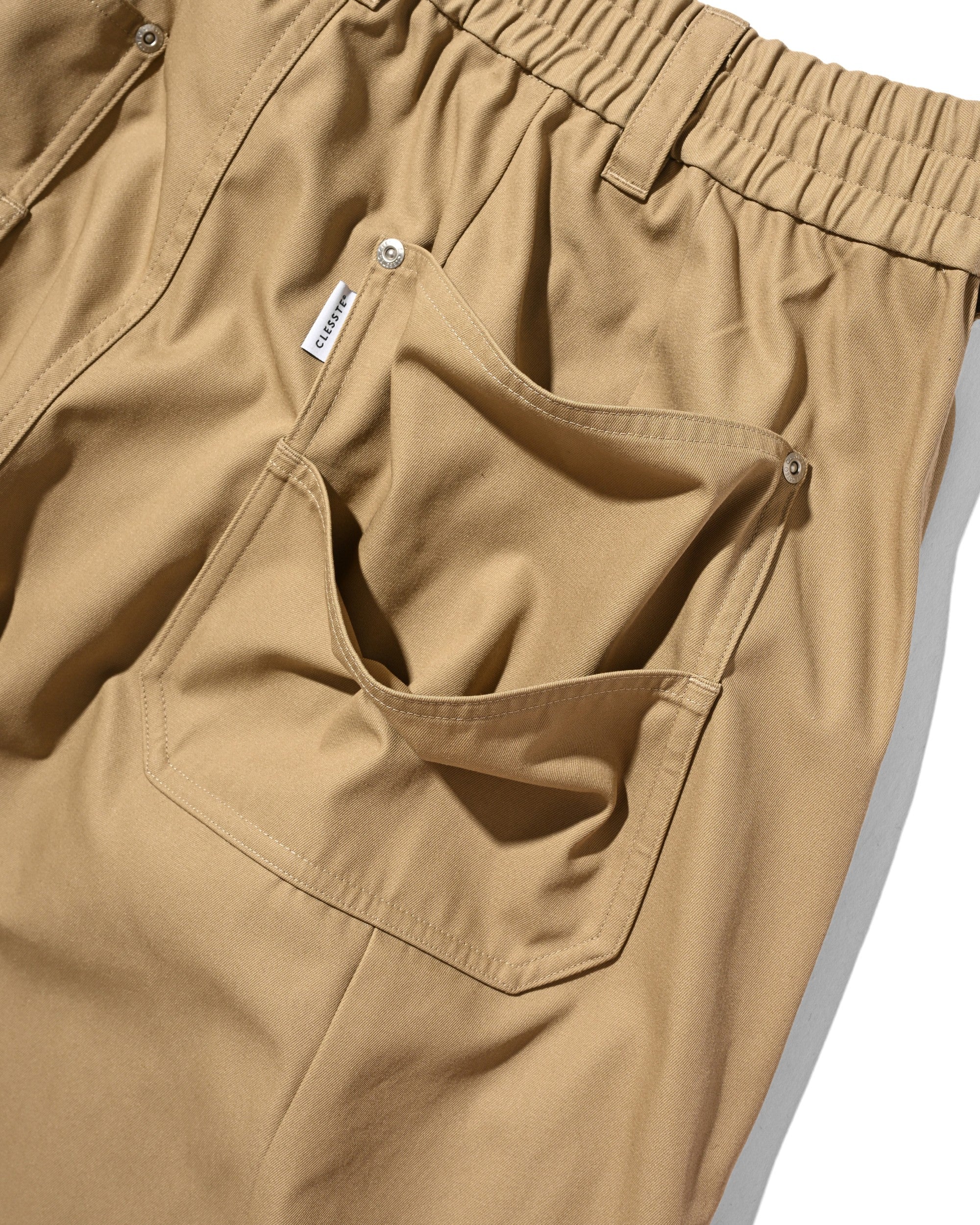 【7.11 SAT 20:00- IN STOCK】T/C GABARDINE CITY WIDE PANTS (BEIGE)