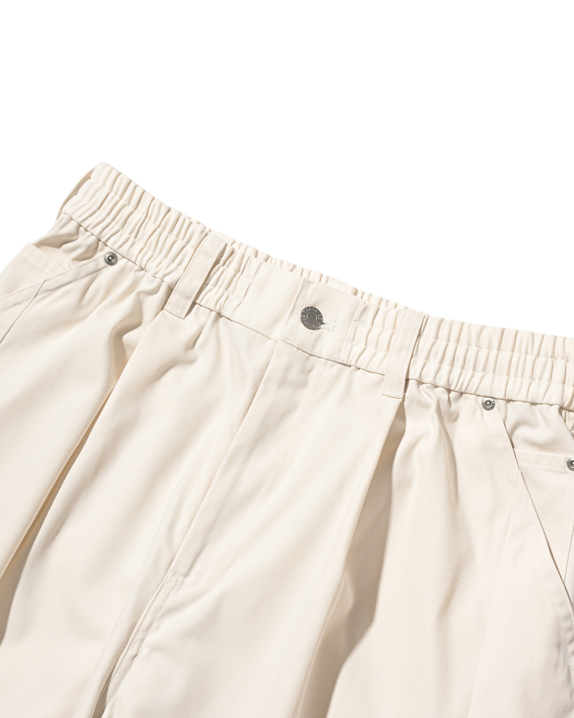 【7.11 SAT 20:00- IN STOCK】T/C GABARDINE CITY WIDE PANTS (IVORY)