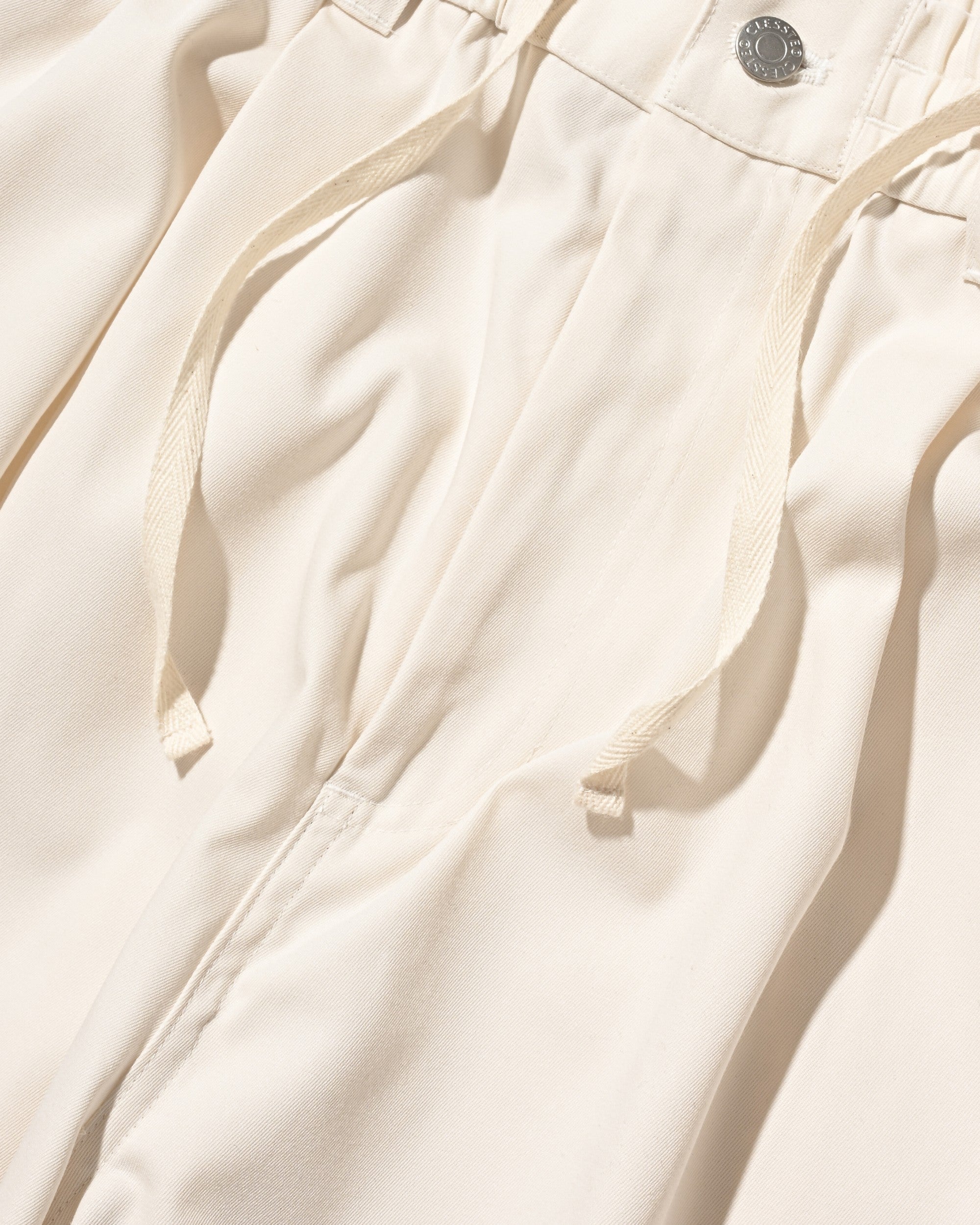 【7.11 SAT 20:00- IN STOCK】T/C GABARDINE CITY WIDE PANTS (IVORY)