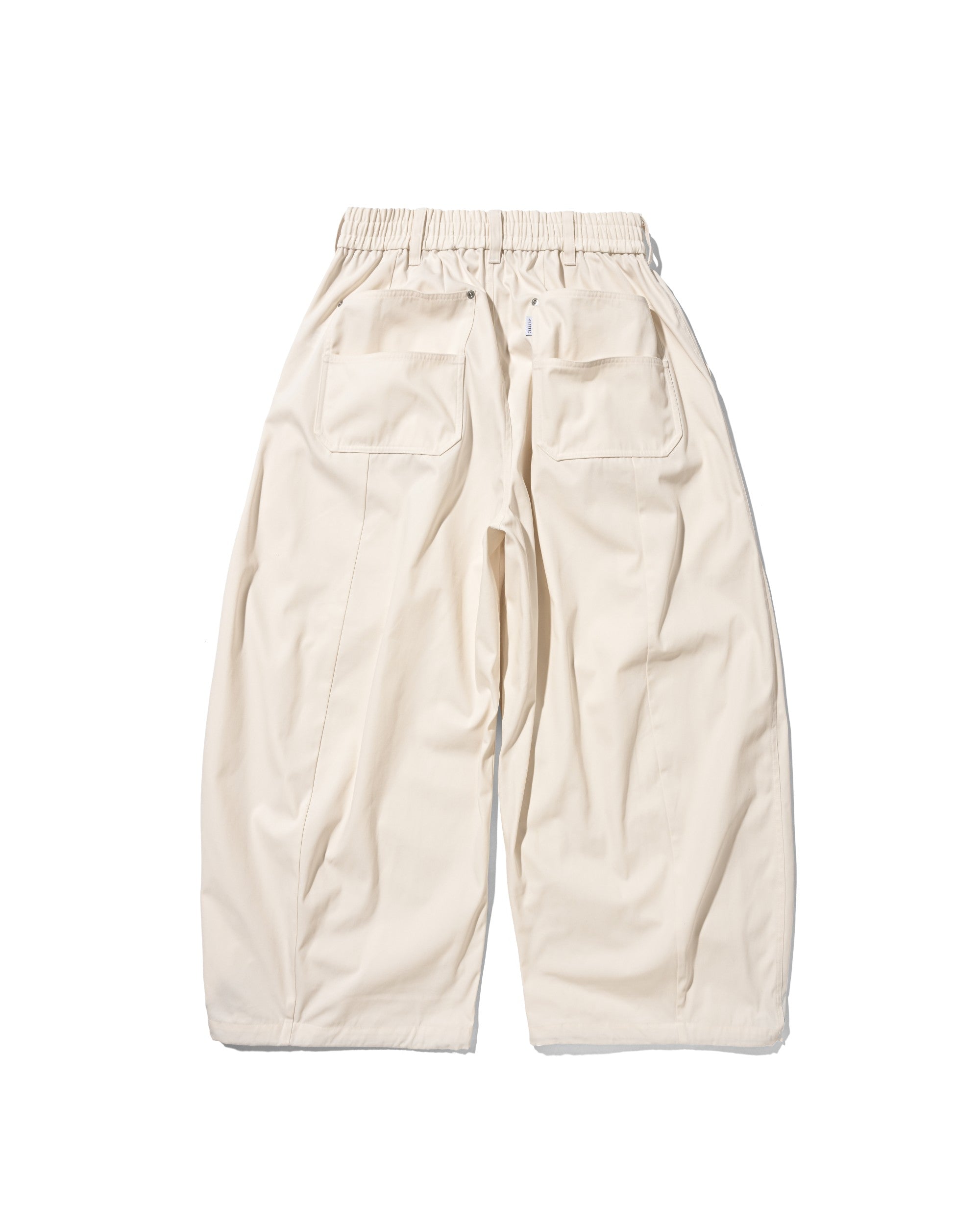 【7.11 SAT 20:00- IN STOCK】T/C GABARDINE CITY WIDE PANTS (IVORY)