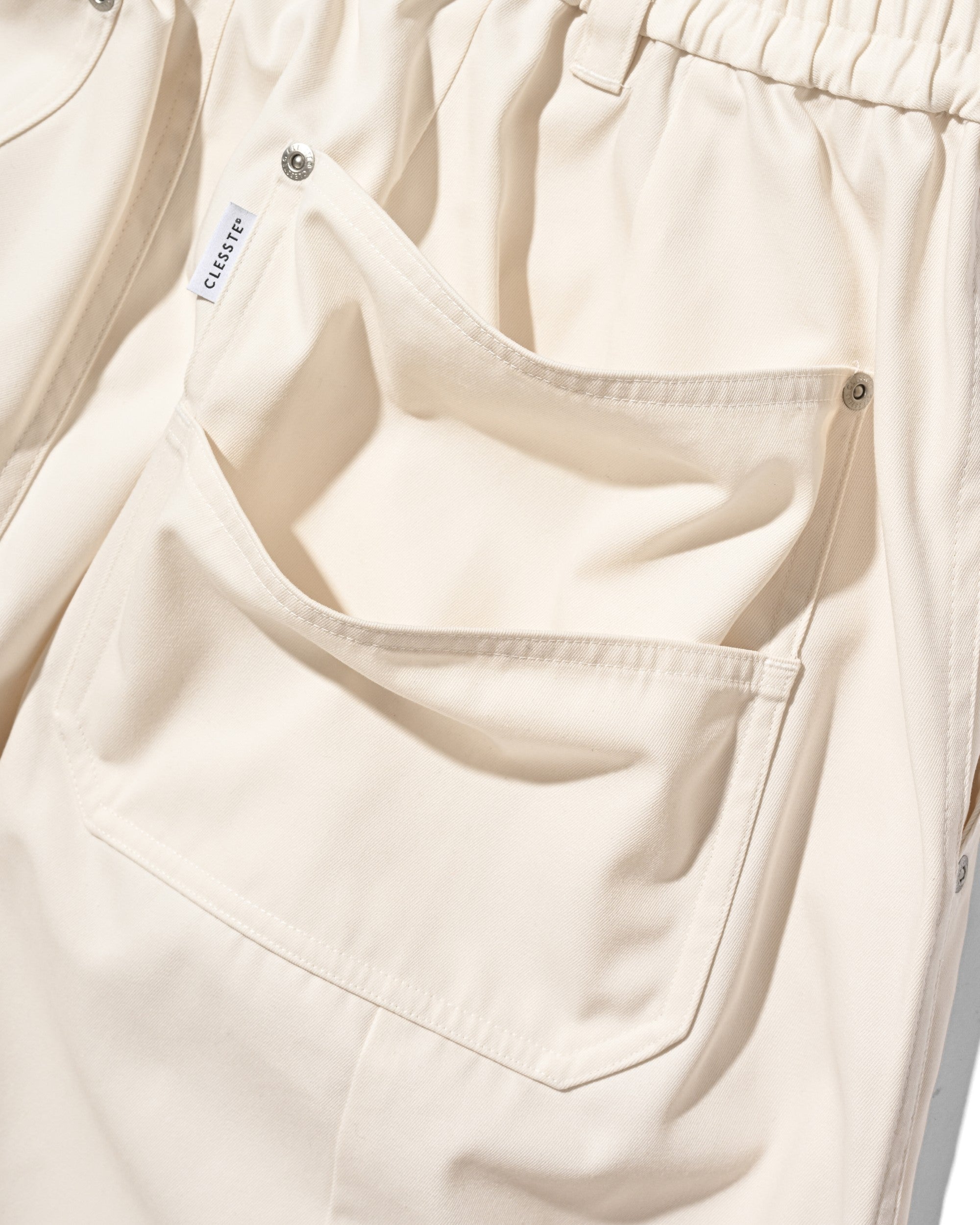 【7.11 SAT 20:00- IN STOCK】T/C GABARDINE CITY WIDE PANTS (IVORY)