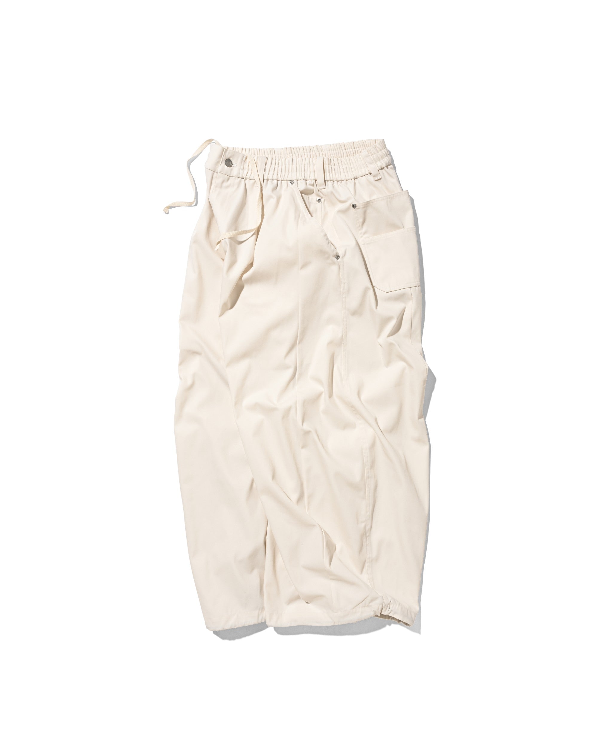 【7.11 SAT 20:00- IN STOCK】T/C GABARDINE CITY WIDE PANTS (IVORY)