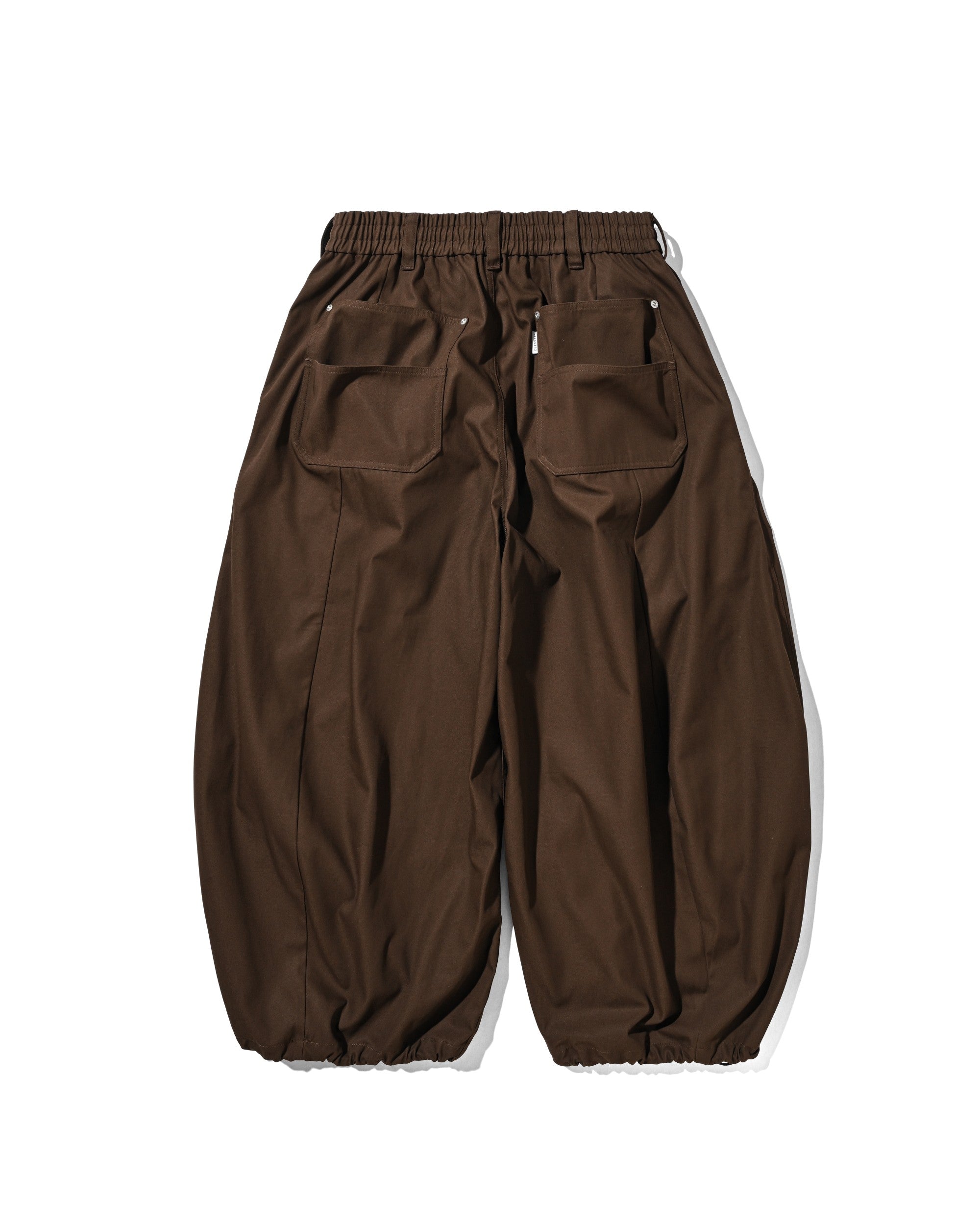 【7.11 SAT 20:00- IN STOCK】T/C GABARDINE CITY WIDE PANTS (BROWN)