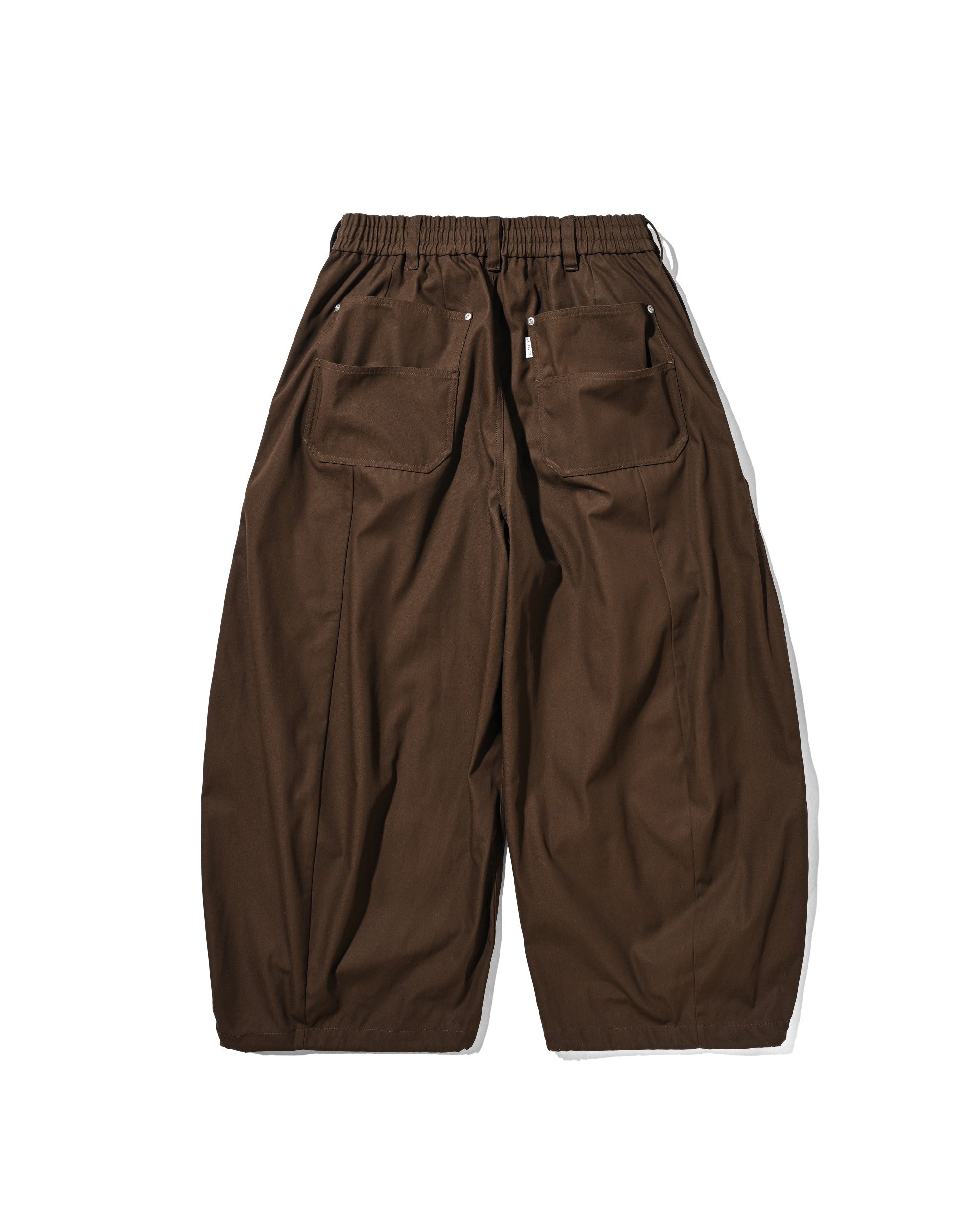 【7.11 SAT 20:00- IN STOCK】T/C GABARDINE CITY WIDE PANTS (BROWN)