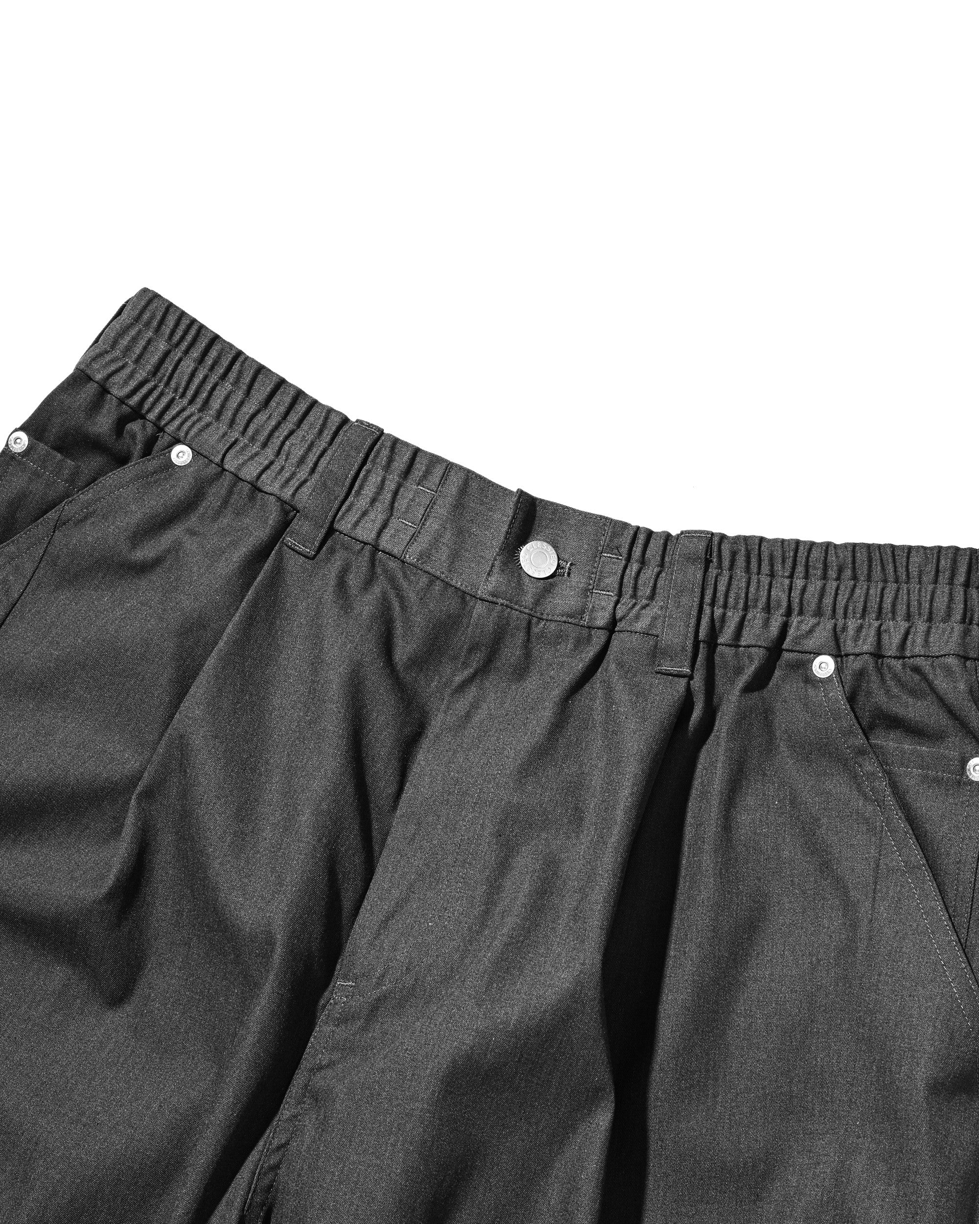 【7.11 SAT 20:00- IN STOCK】T/C GABARDINE CITY WIDE PANTS (CHARCOAL)