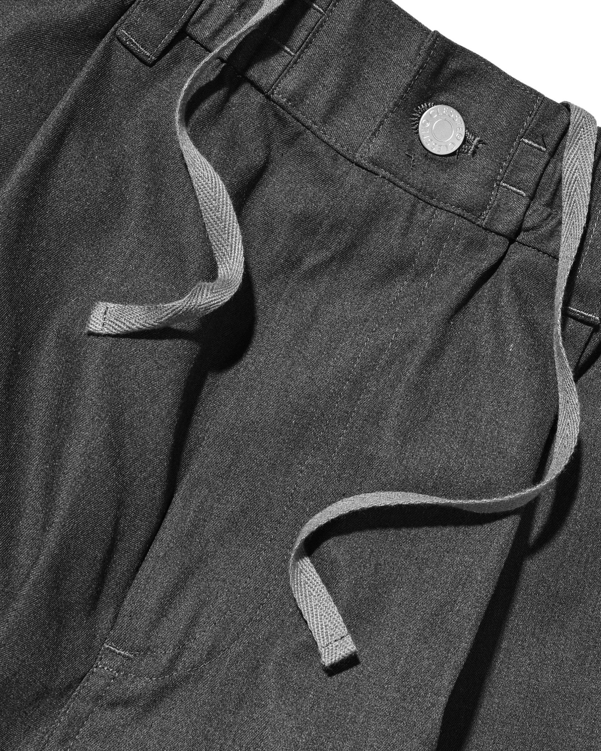 【7.11 SAT 20:00- IN STOCK】T/C GABARDINE CITY WIDE PANTS (CHARCOAL)