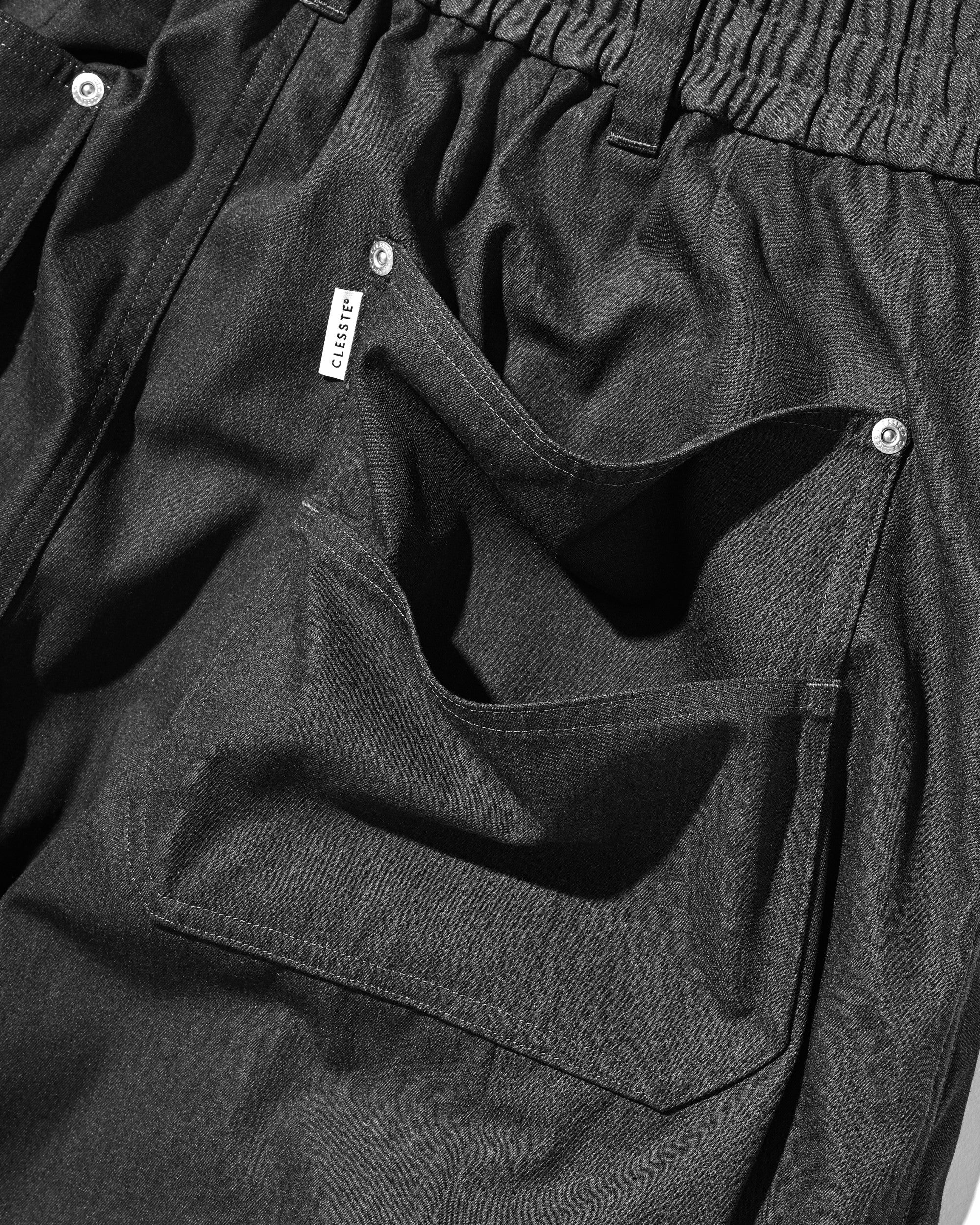 【7.11 SAT 20:00- IN STOCK】T/C GABARDINE CITY WIDE PANTS (CHARCOAL)