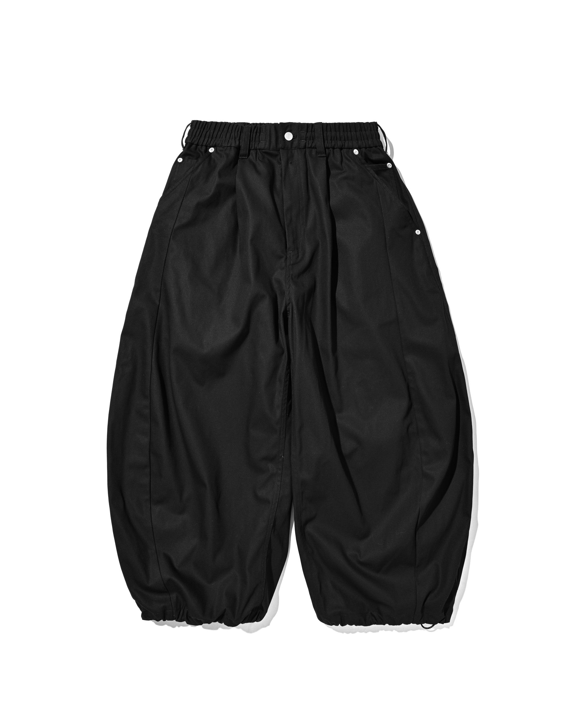 【7.11 SAT 20:00- IN STOCK】T/C GABARDINE CITY WIDE PANTS (BLACK)