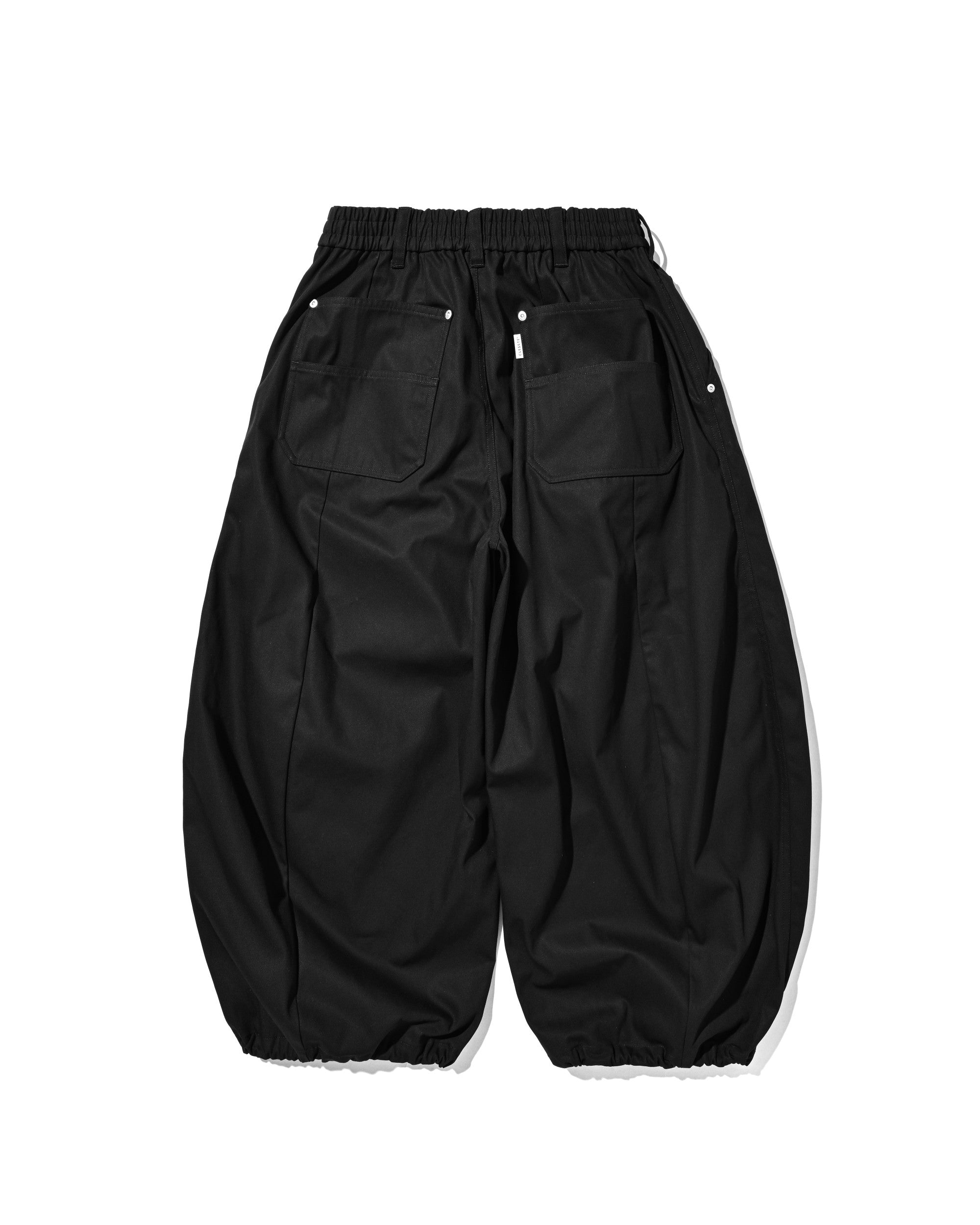【7.11 SAT 20:00- IN STOCK】T/C GABARDINE CITY WIDE PANTS (BLACK)