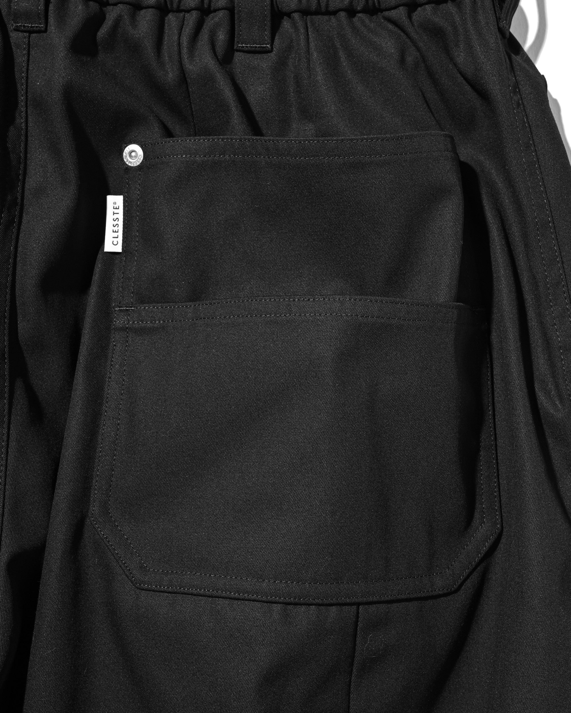 【7.11 SAT 20:00- IN STOCK】T/C GABARDINE CITY WIDE PANTS (BLACK)