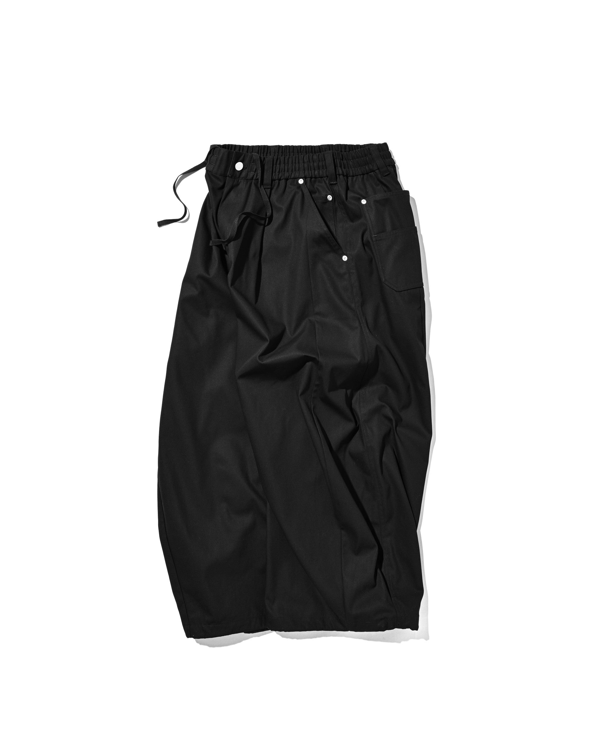 【7.11 SAT 20:00- IN STOCK】T/C GABARDINE CITY WIDE PANTS (BLACK)
