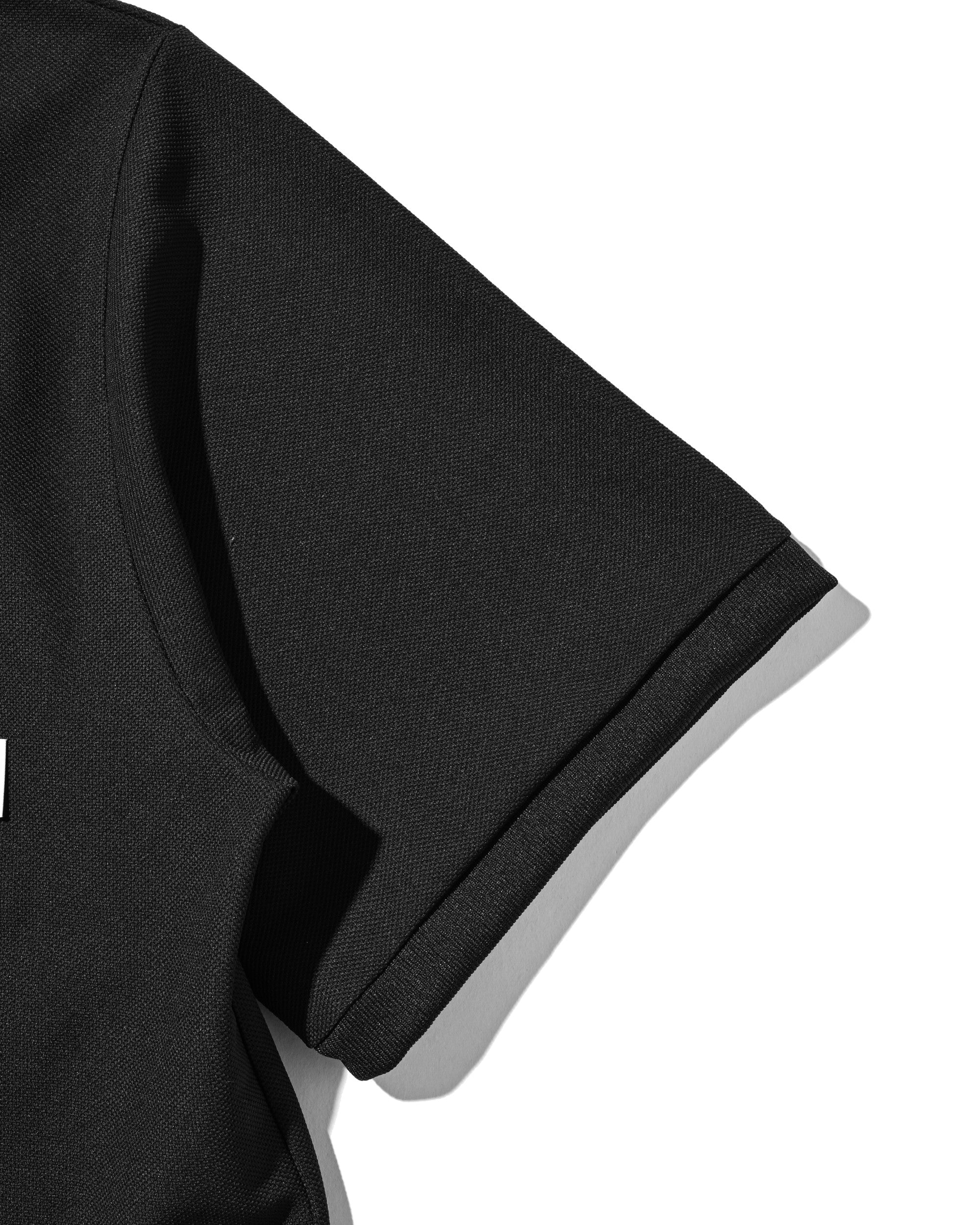 【8.12 WED 20:00- IN STOCK】ACTIVE CITY HENLEY NECK S/S T-SHIRT (BLACK)