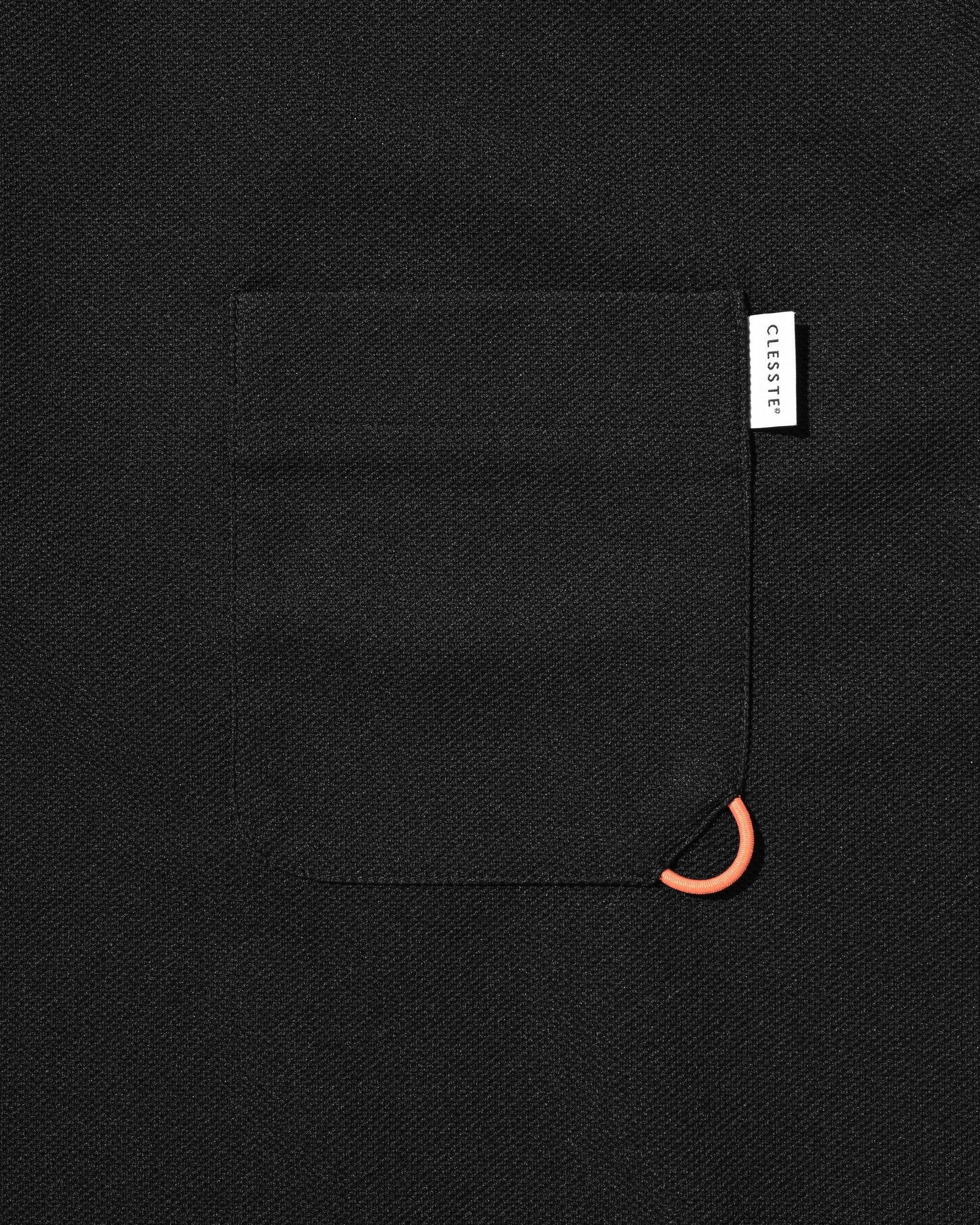 【8.12 WED 20:00- IN STOCK】ACTIVE CITY HENLEY NECK S/S T-SHIRT (BLACK)