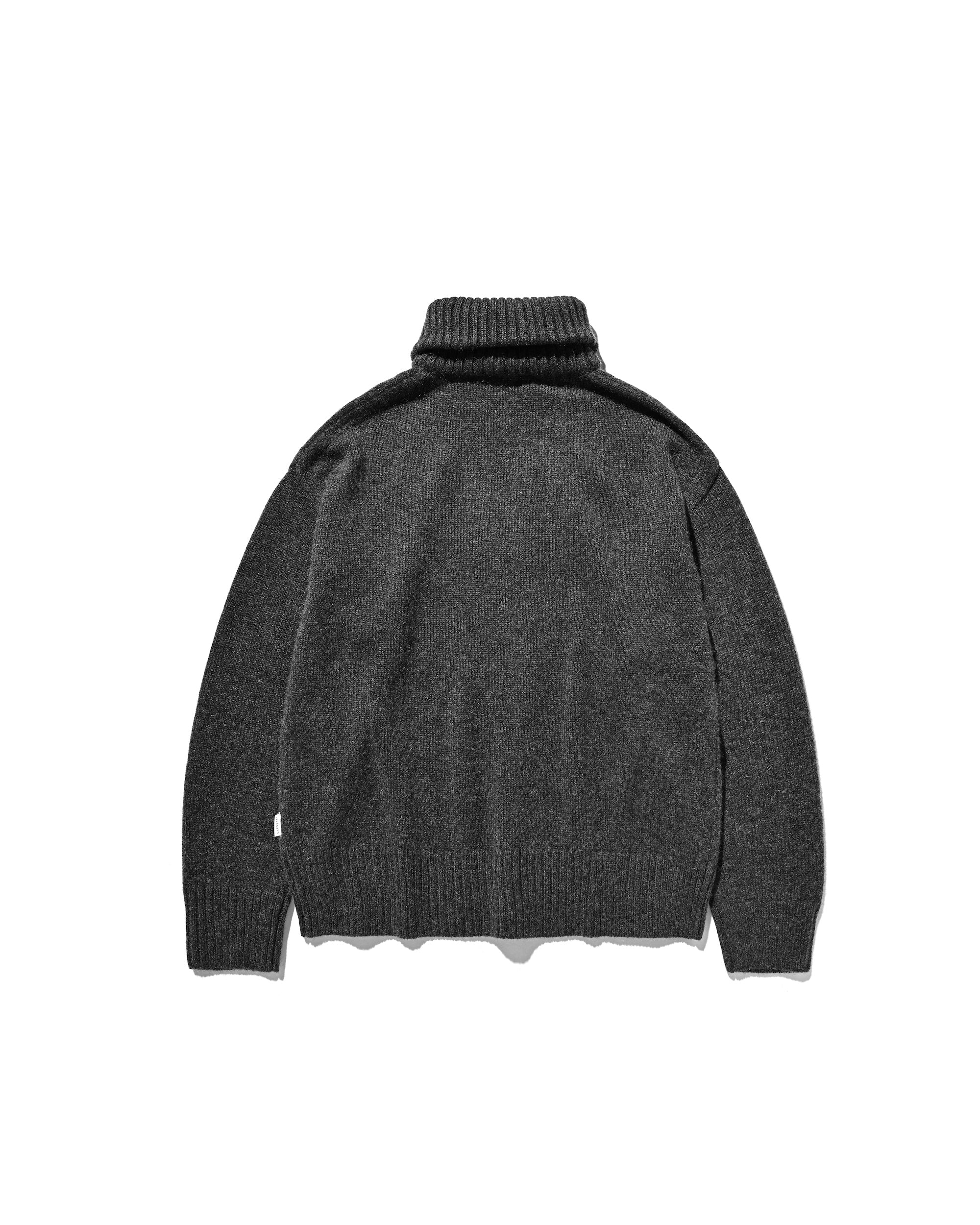 12.24 WED 20:00- IN STOCK】YAK WOOL ZIPUP KNIT (CHARCOAL)