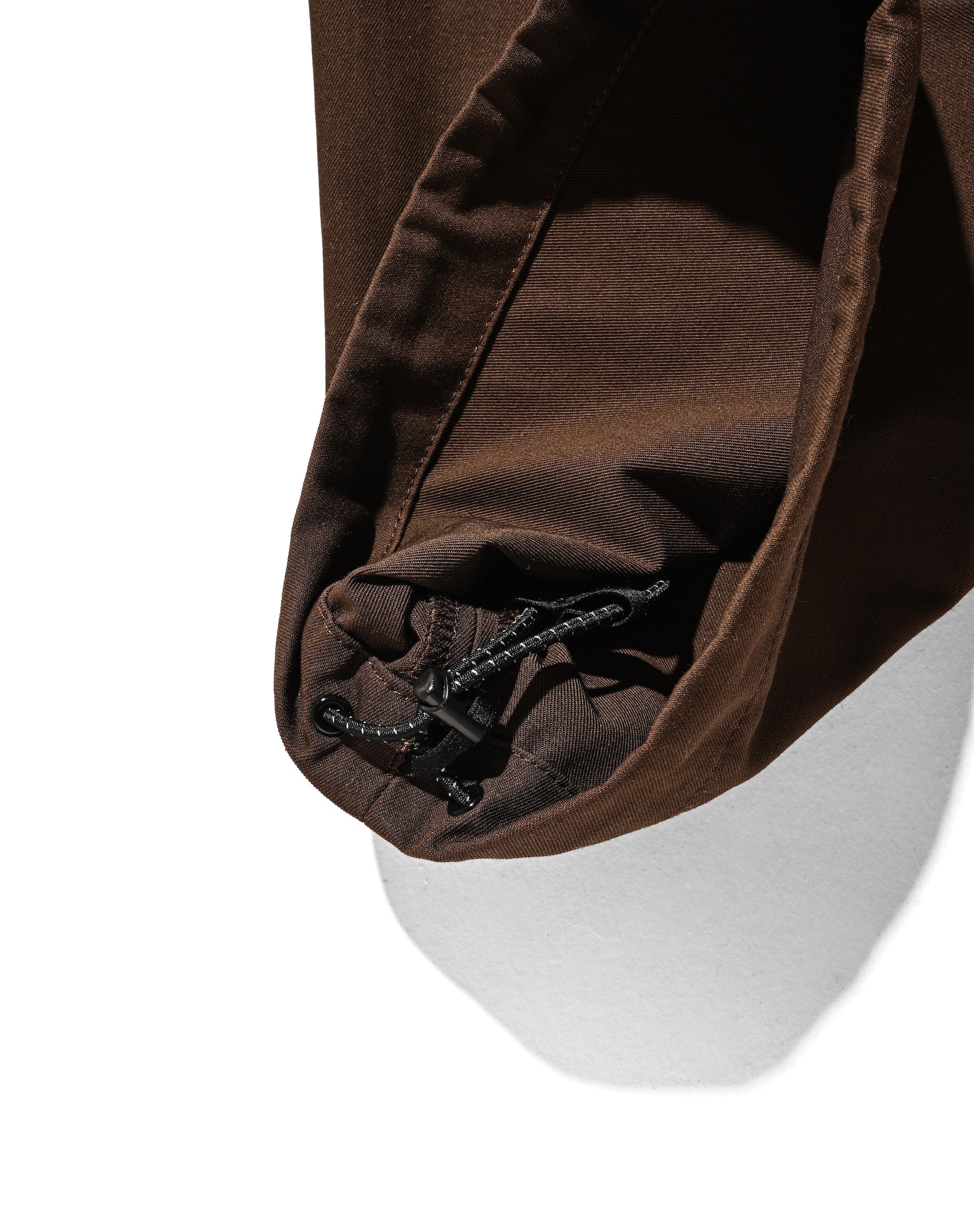 【2.4 WED 20:00- IN STOCK】T/C GABARDINE CITY UNIFORM WIDE TAPERED PANTS(BROWN)