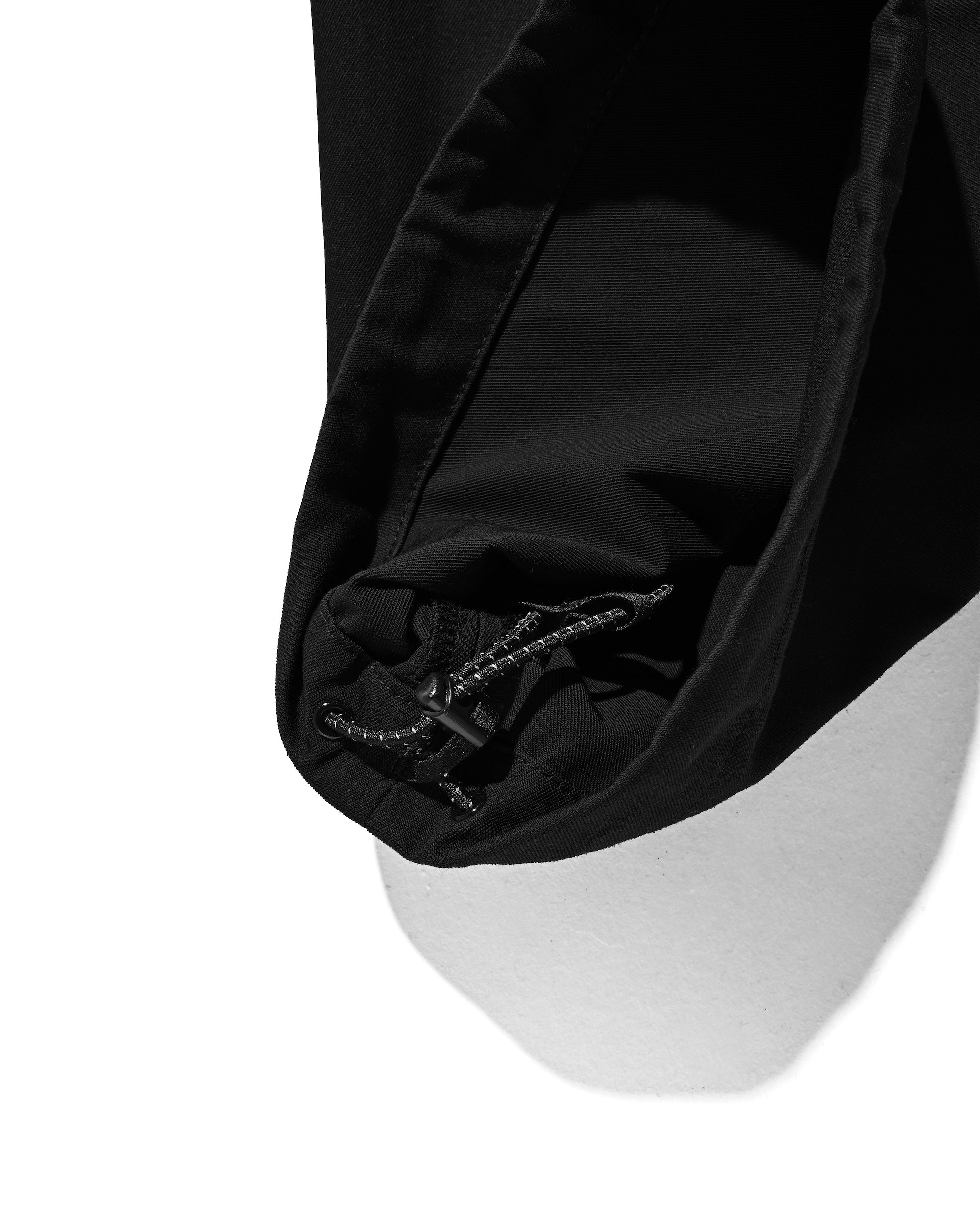 【2.4 WED 20:00- IN STOCK】T/C GABARDINE CITY UNIFORM WIDE TAPERED PANTS (BLACK)