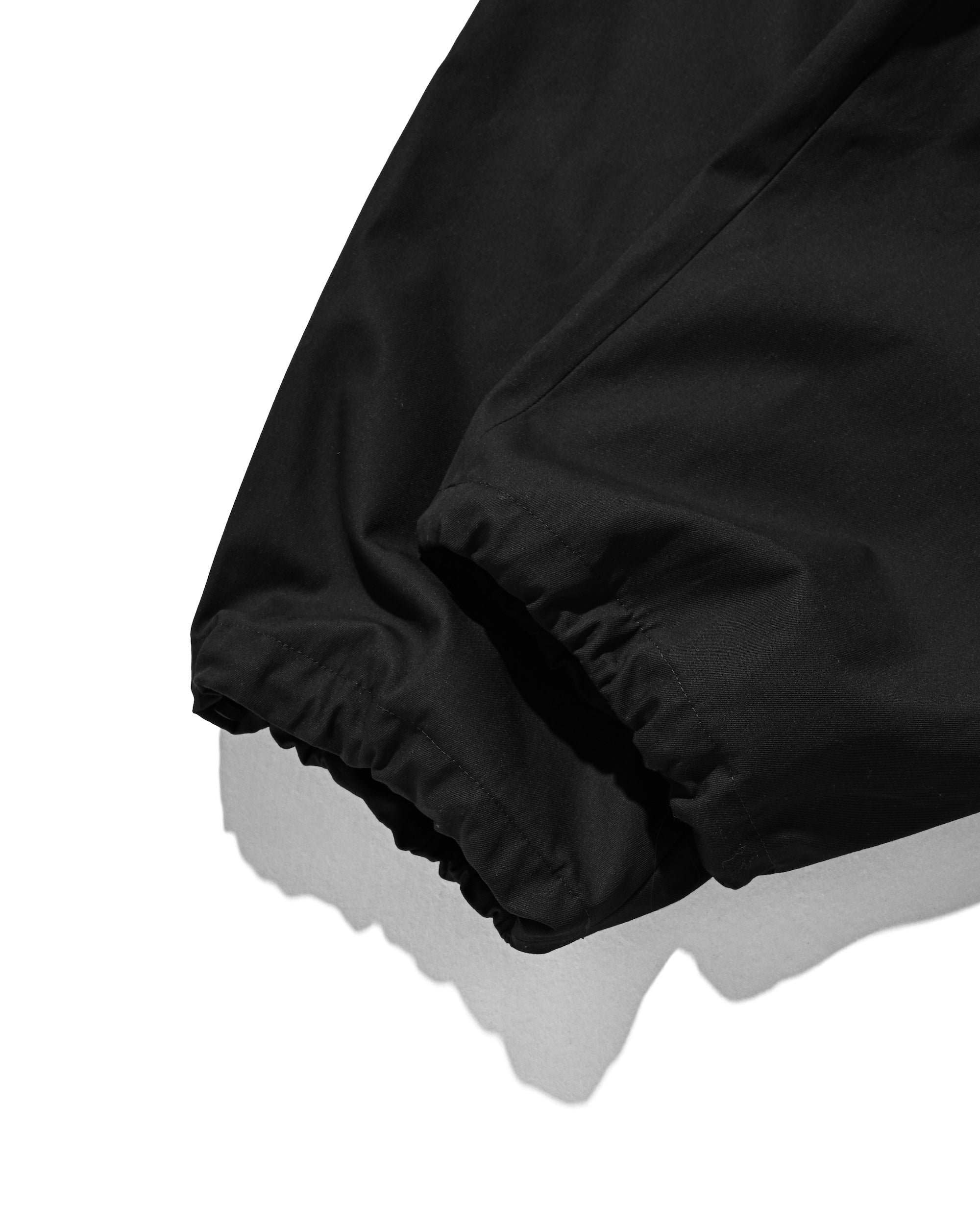 【2.4 WED 20:00- IN STOCK】T/C GABARDINE CITY UNIFORM WIDE TAPERED PANTS (BLACK)