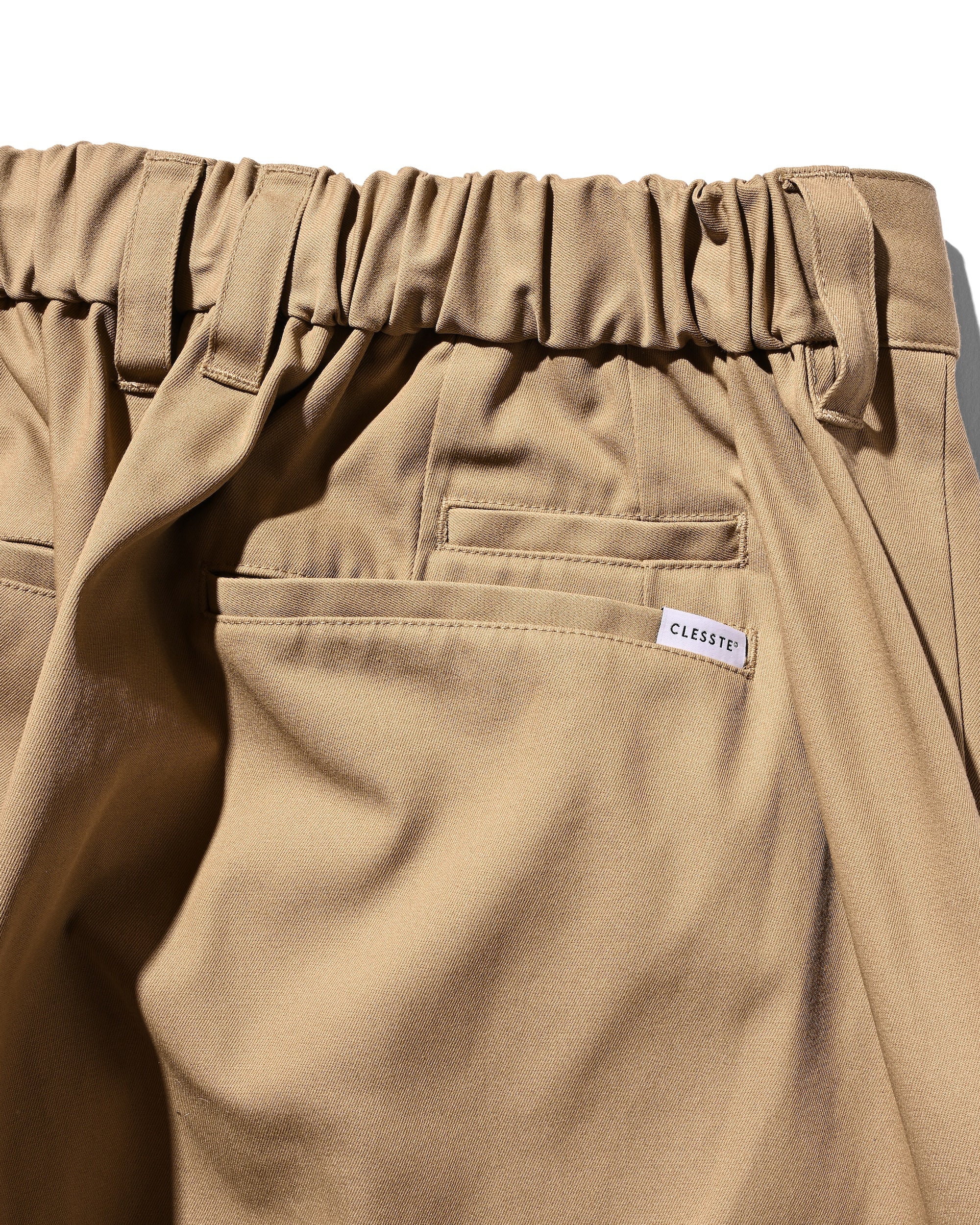 【2.4 WED 20:00- IN STOCK】T/C GABARDINE CITY UNIFORM WIDE TAPERED PANTS(BEIGE)