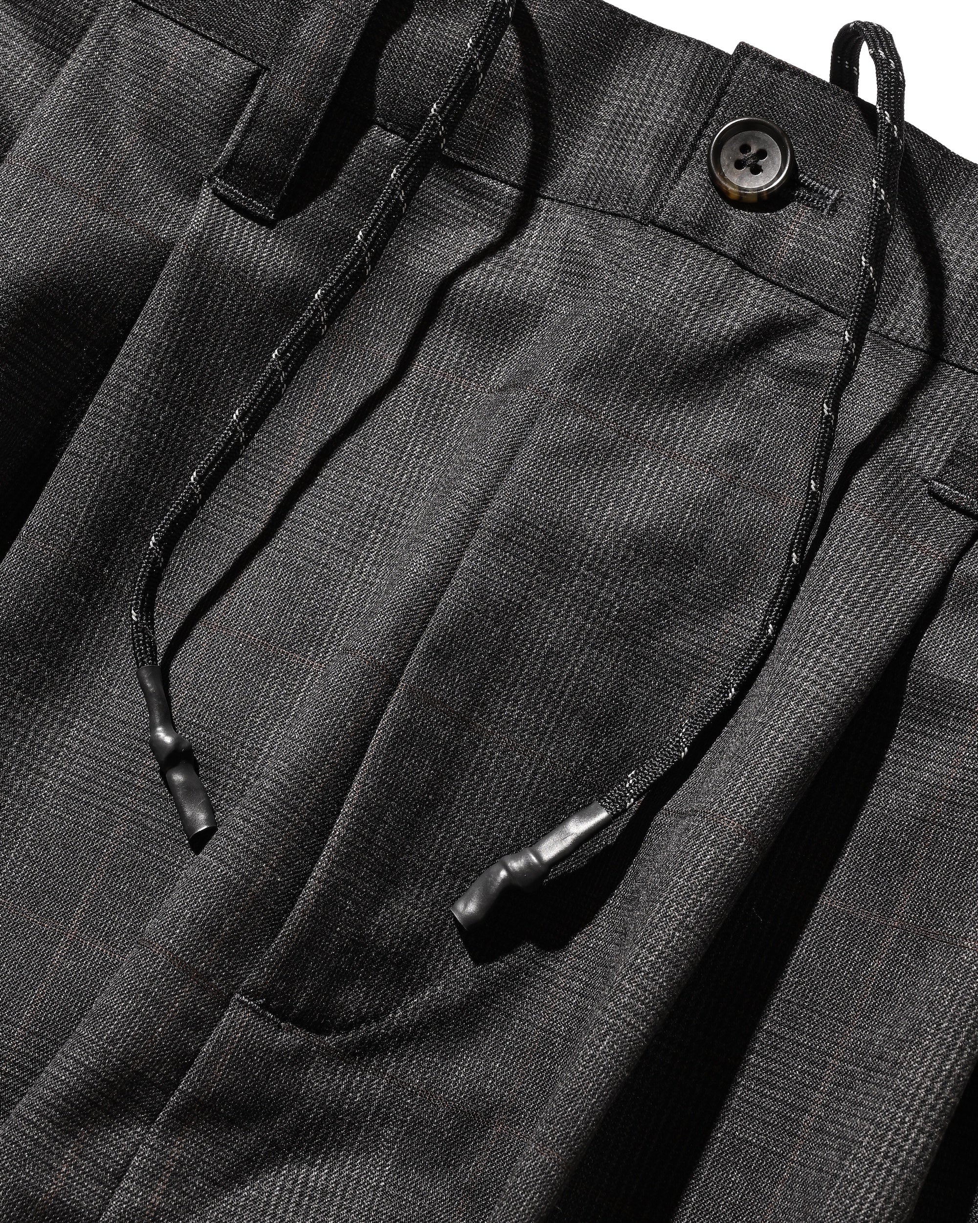 【1.28 WED 20:00- IN STOCK】WOOL GLEN PLAID CITY UNIFORM WIDE TAPERED PANTS