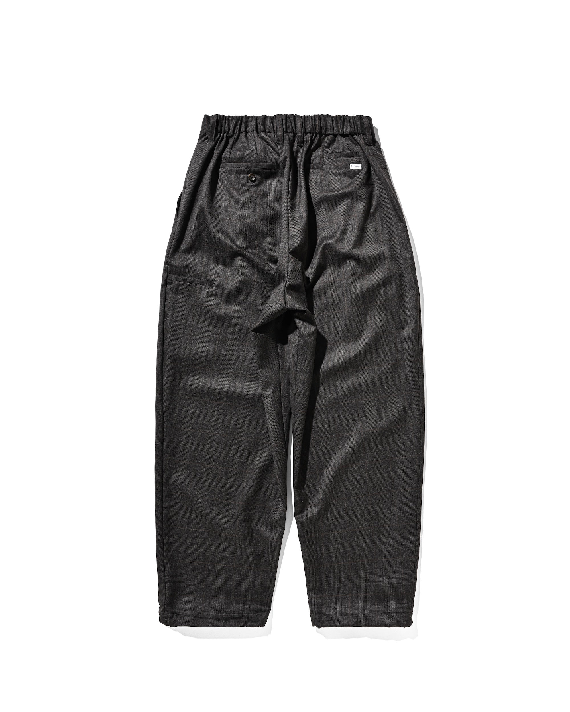 【1.28 WED 20:00- IN STOCK】WOOL GLEN PLAID CITY UNIFORM WIDE TAPERED PANTS