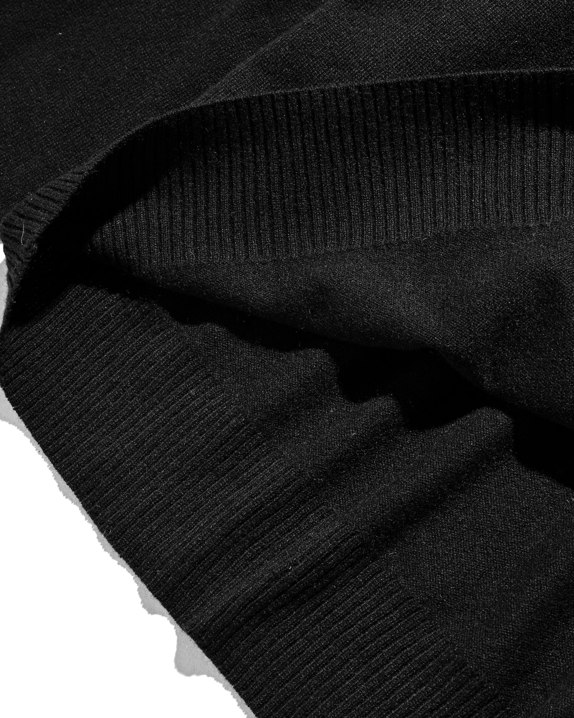 【12.27 SAT 20:00- IN STOCK】CASHMERE KNIT POLO SHIRT (BLACK)