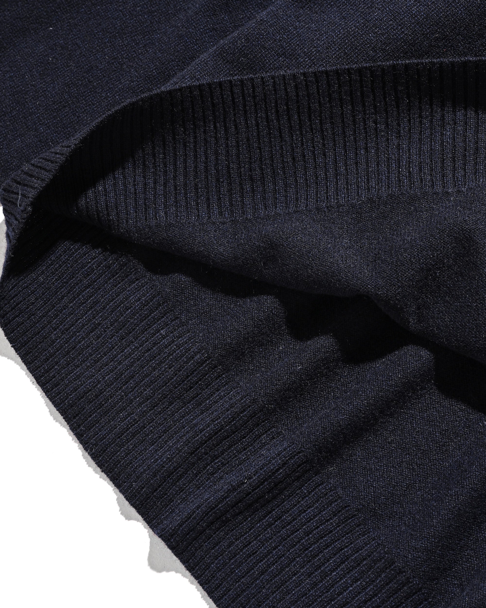 【12.27 SAT 20:00- IN STOCK】CASHMERE KNIT POLO SHIRT (NAVY)