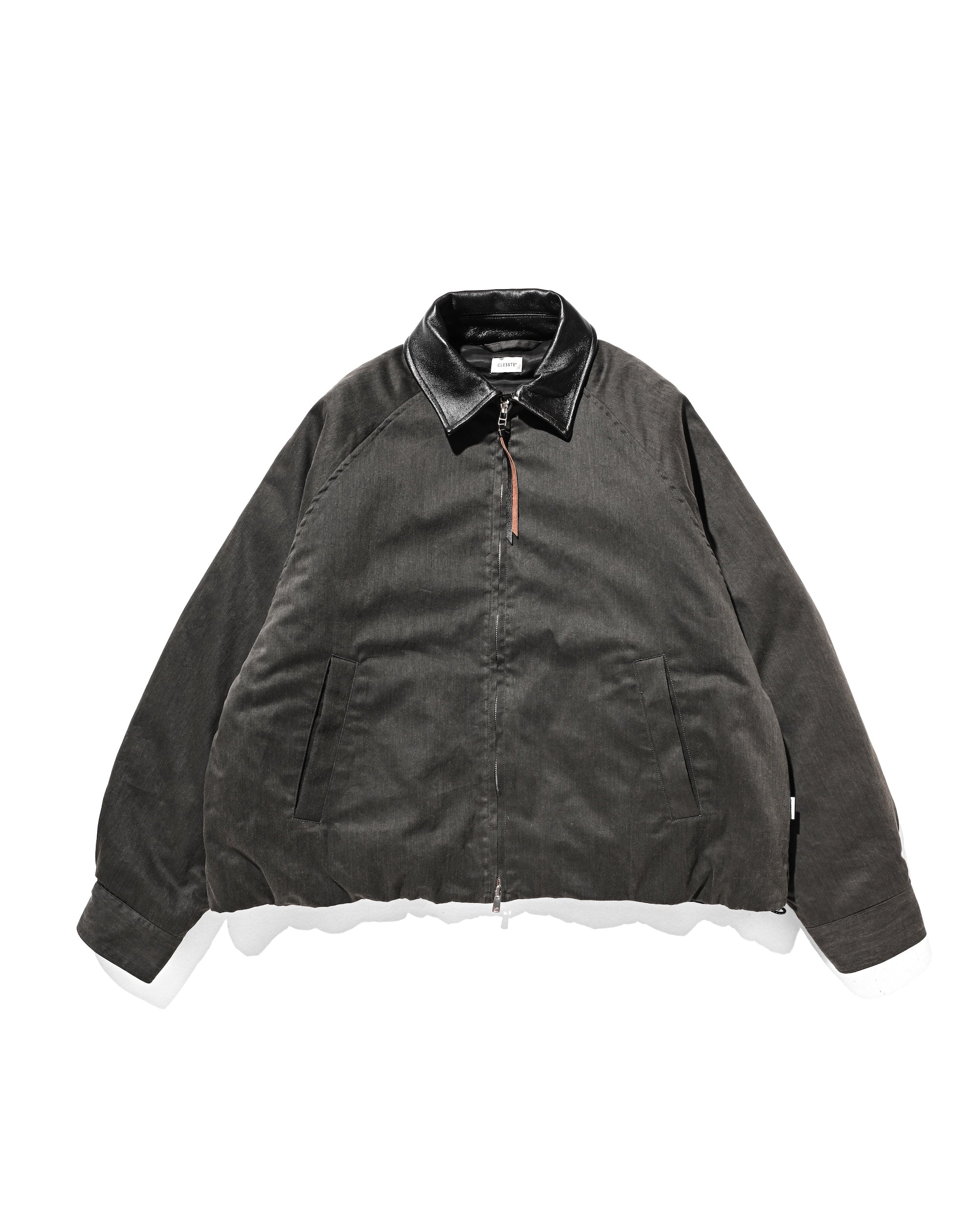 VINTAGE EFFECT PADDED CITY UTILITY JACKET (BLACK)