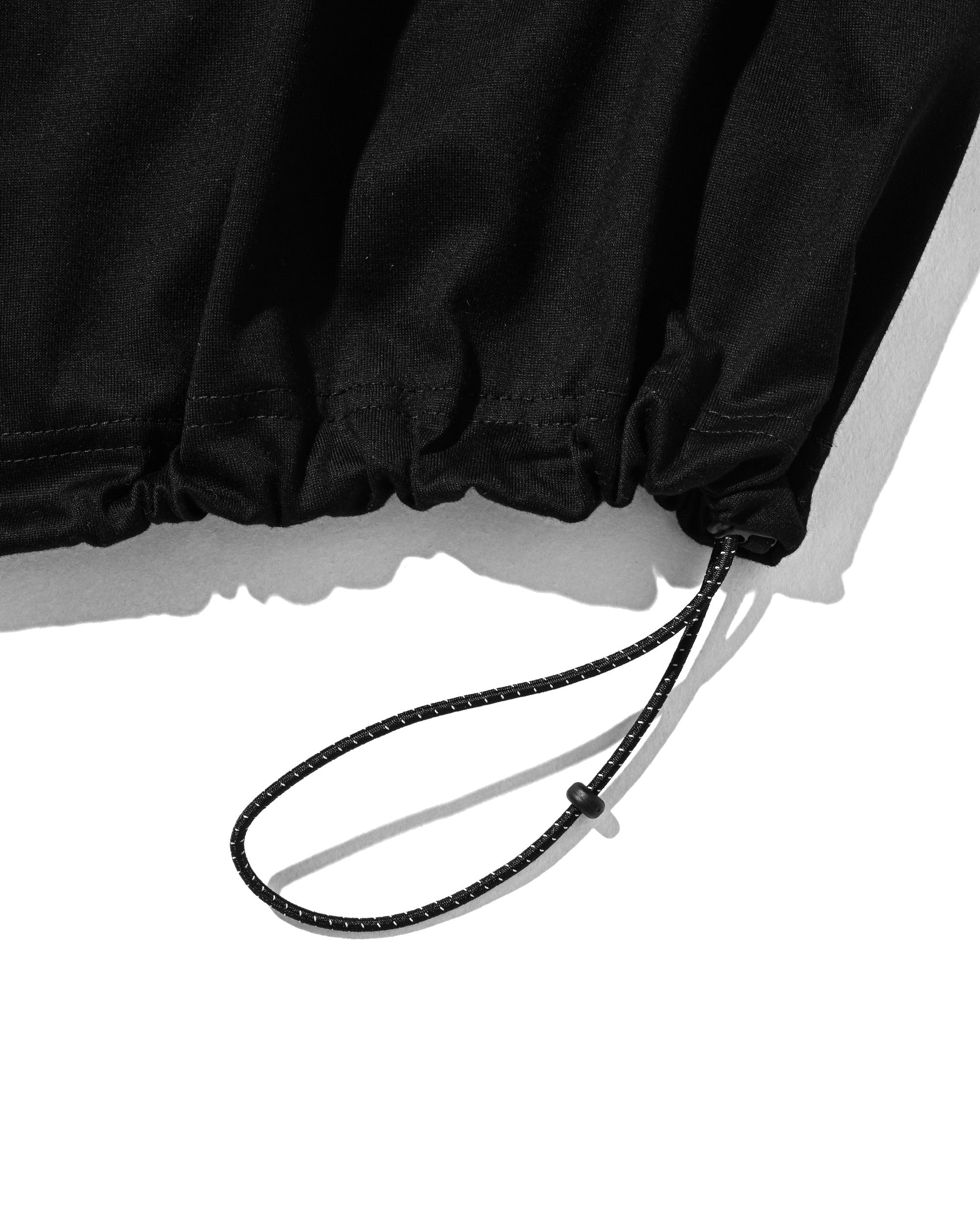 【8.1 SAT 20:00- IN STOCK】"CLST" LOGO PRINT S/S T-SHIRT WITH DRAWSTRINGS (BLACK)
