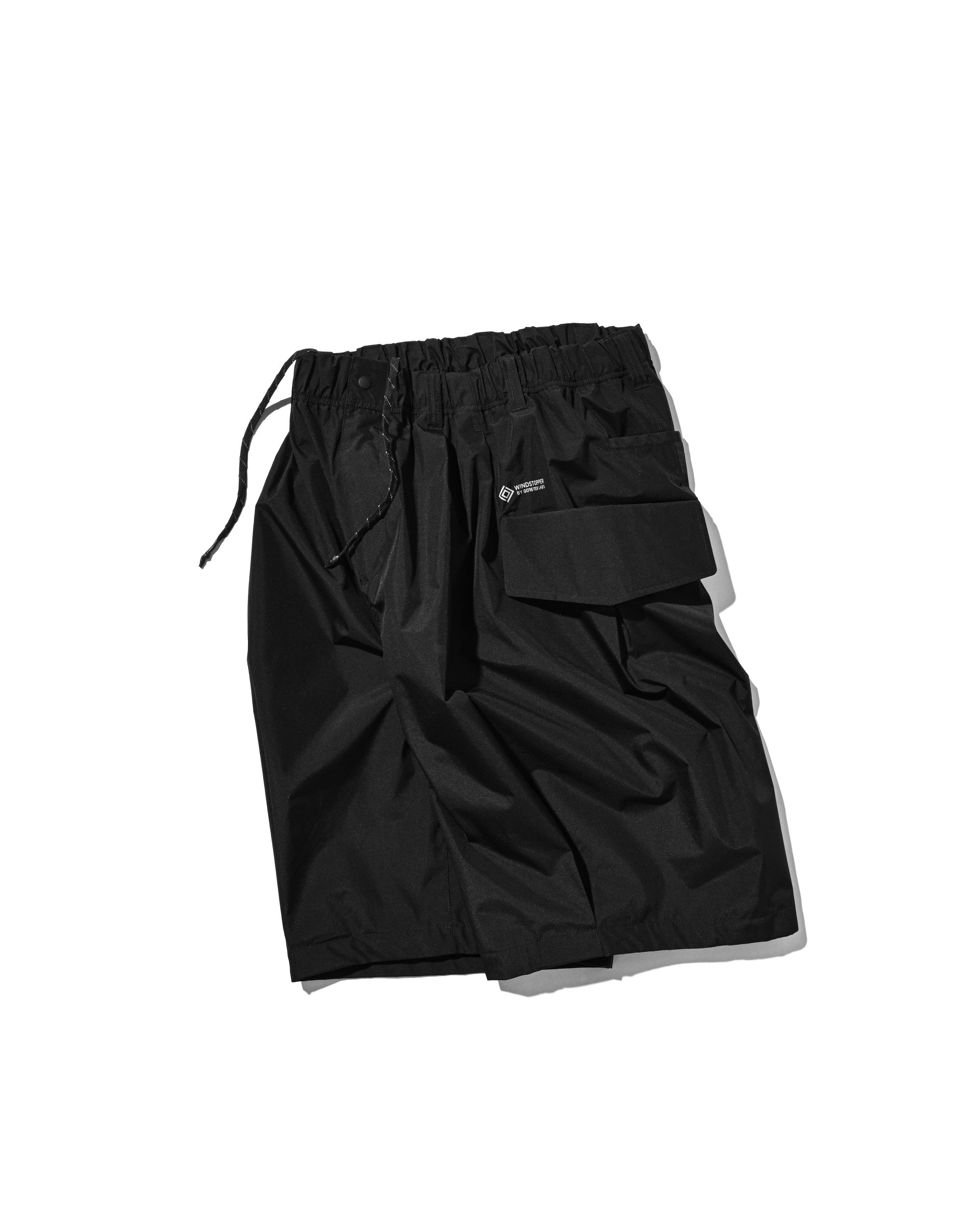 【8.12 WED 20:00- IN STOCK】+phenix WINDSTOPPER® by GORE-TEX LABS CITY FLAP WIDE BALLOON HALF PANTS (BLACK)