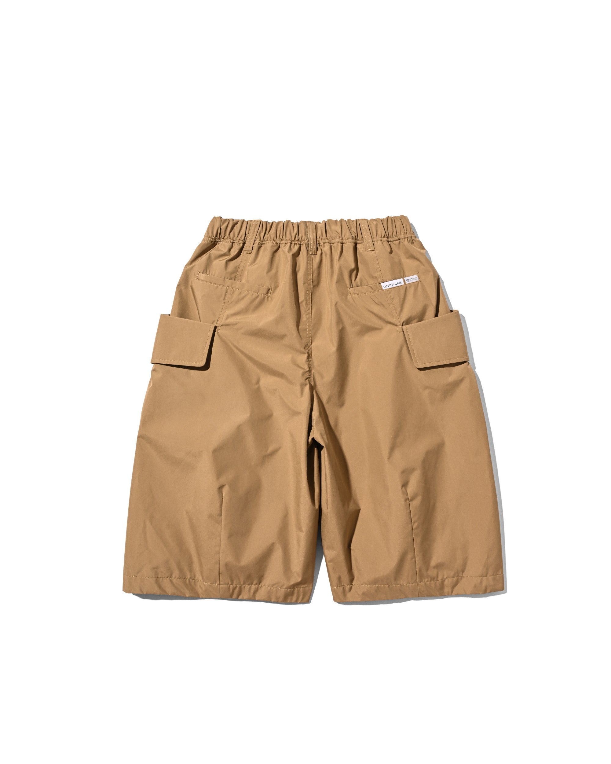【8.12 WED 20:00- IN STOCK】+phenix WINDSTOPPER® by GORE-TEX LABS CITY FLAP WIDE BALLOON HALF PANTS (CAMEL BEIGE)