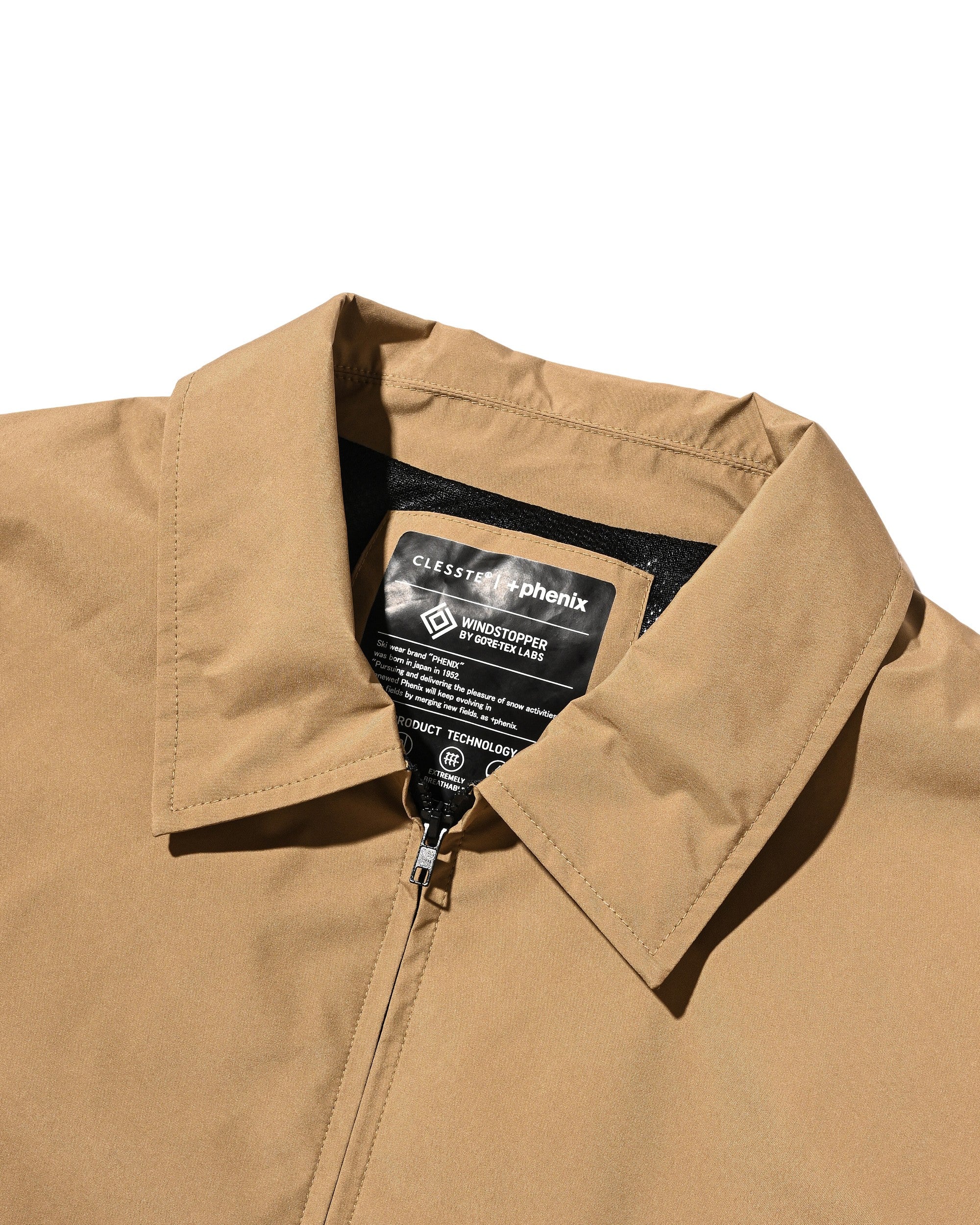 【8.8 SAT 20:00- IN STOCK】+phenix WINDSTOPPER® by GORE-TEX LABS CITY UNIFORM ZIPUP L/S SHIRT (CAMEL BEIGE)