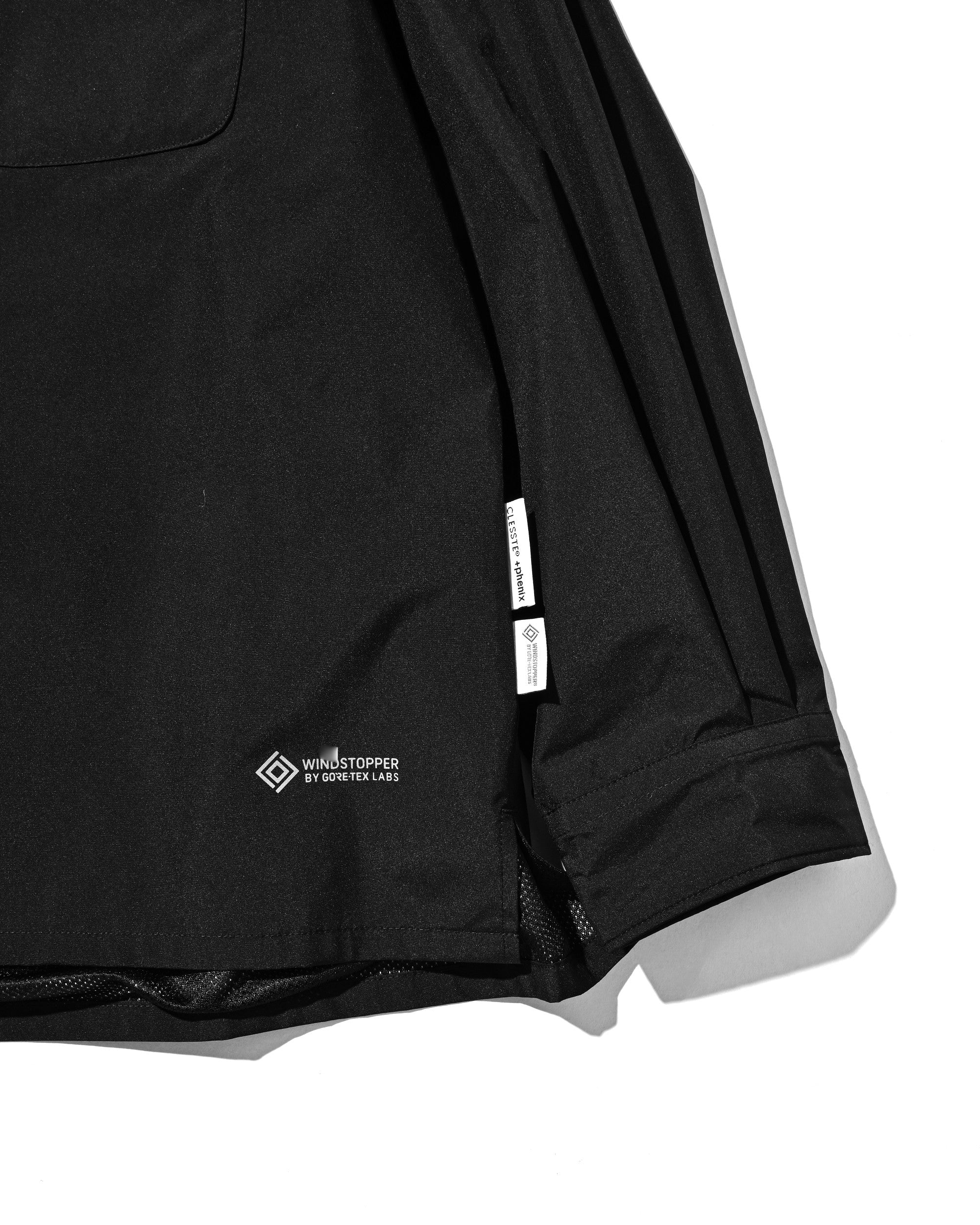 【8.8 SAT 20:00- IN STOCK】+phenix WINDSTOPPER® by GORE-TEX LABS CITY UNIFORM ZIPUP L/S SHIRT (BLACK)