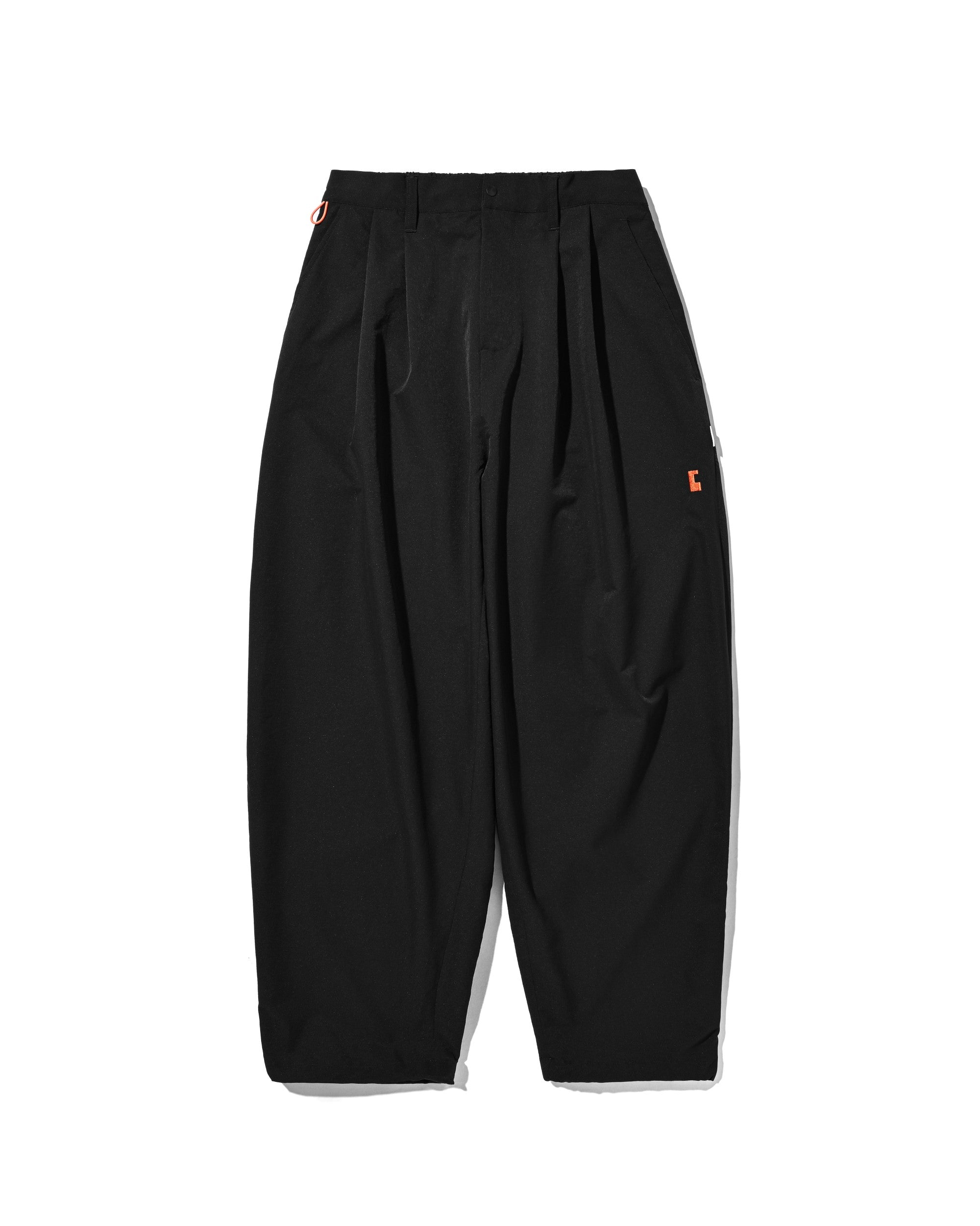 【8.22 SAT 20:00- IN STOCK】“C”COOLDOTS® MINI RIPSTOP CITY UNIFORM WIDE TAPERED PANTS (BLACK×ORANGE)