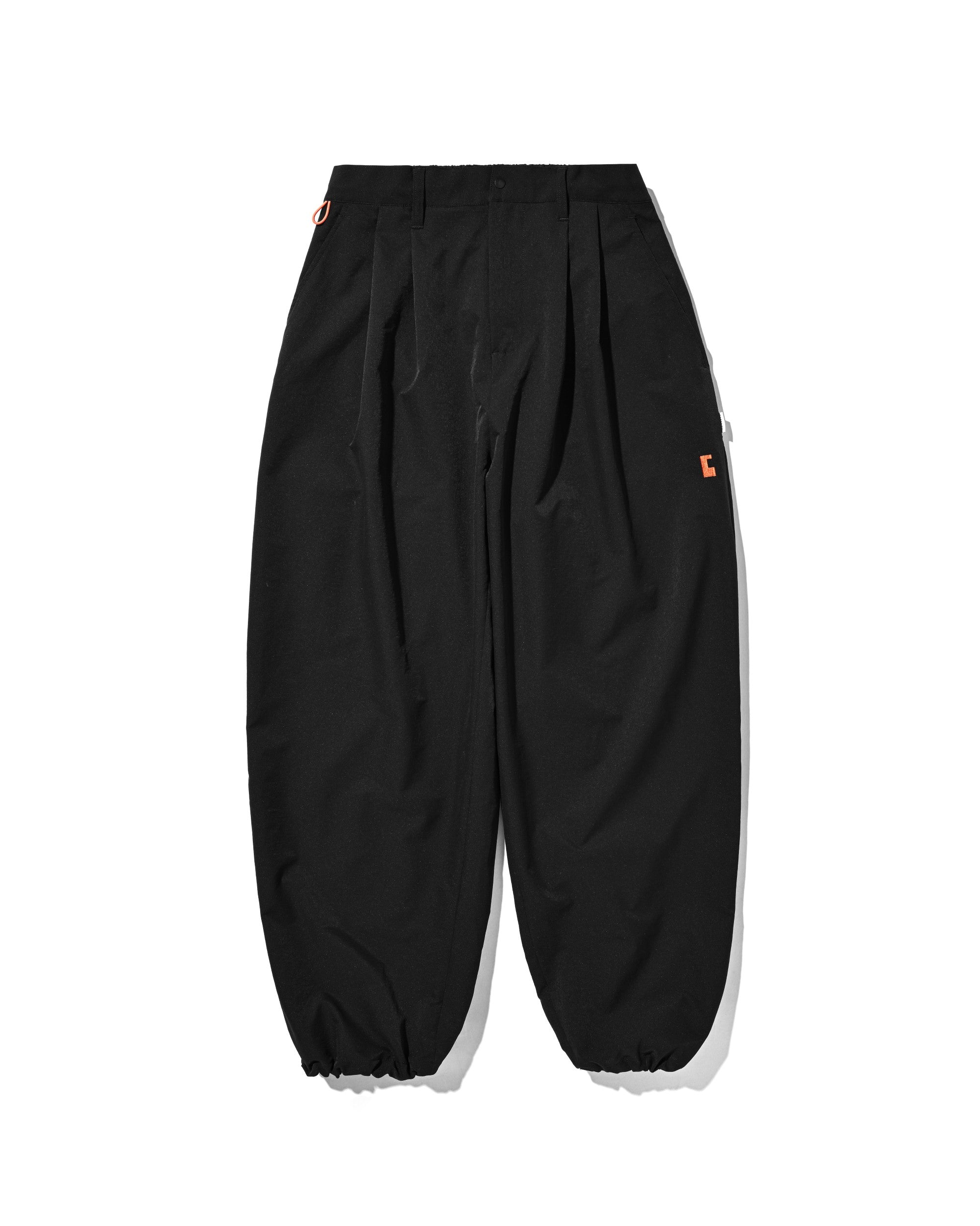 【8.22 SAT 20:00- IN STOCK】“C”COOLDOTS® MINI RIPSTOP CITY UNIFORM WIDE TAPERED PANTS (BLACK×ORANGE)