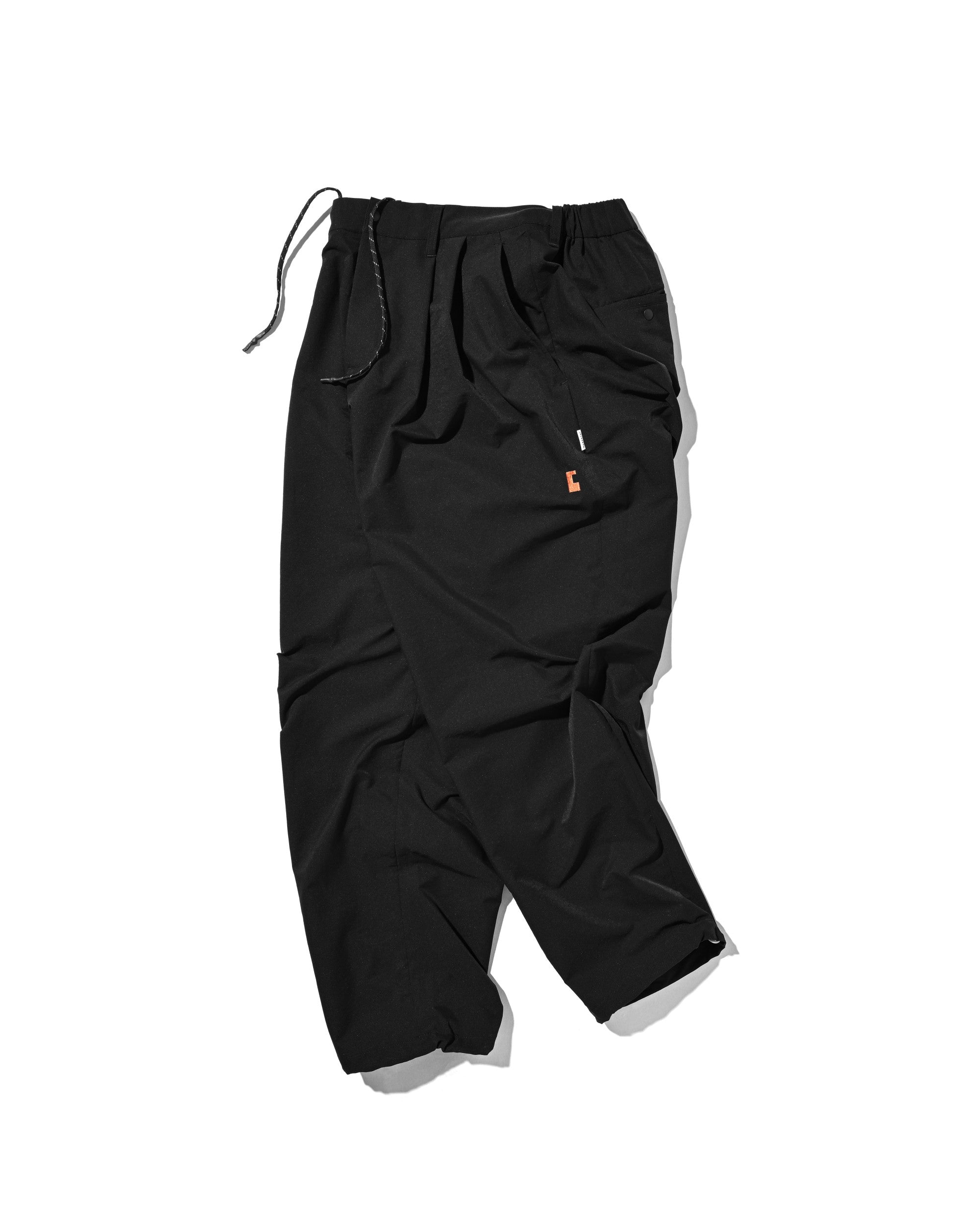 【8.22 SAT 20:00- IN STOCK】“C”COOLDOTS® MINI RIPSTOP CITY UNIFORM WIDE TAPERED PANTS (BLACK×ORANGE)