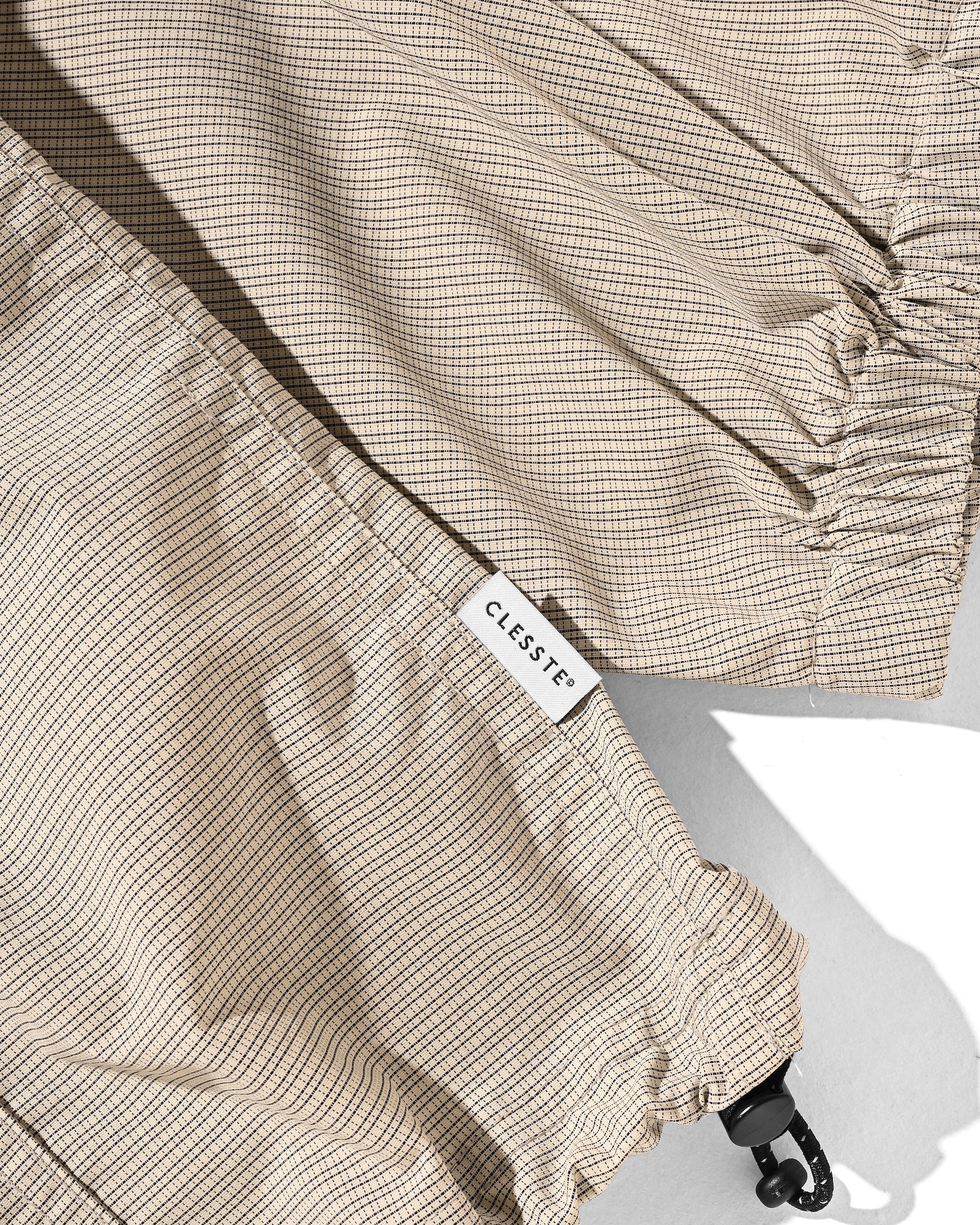 PACKABLE CITY ANORAK PARKA  (BEIGE(MINI GRAPH CHECK))