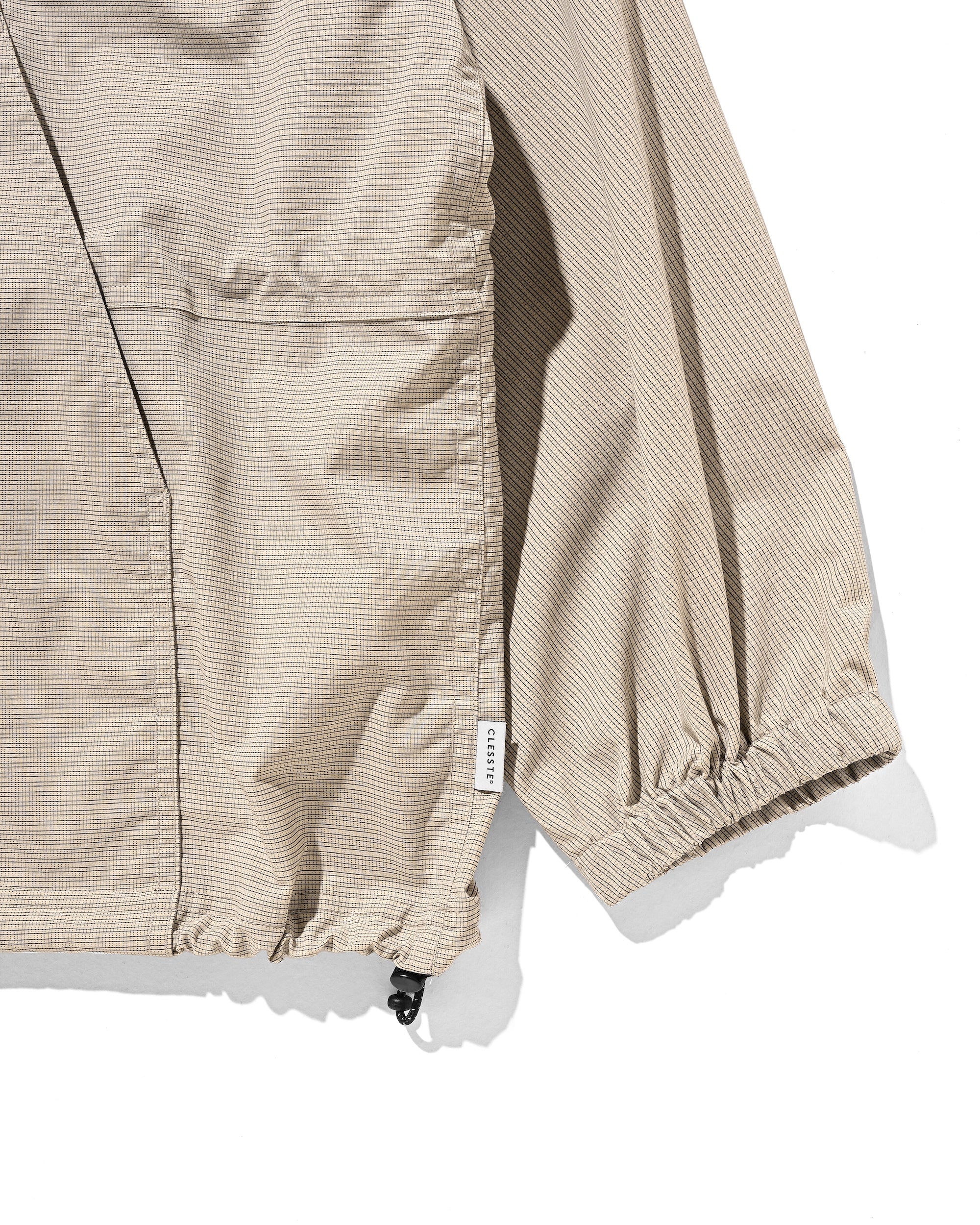 PACKABLE CITY ANORAK PARKA  (BEIGE(MINI GRAPH CHECK))