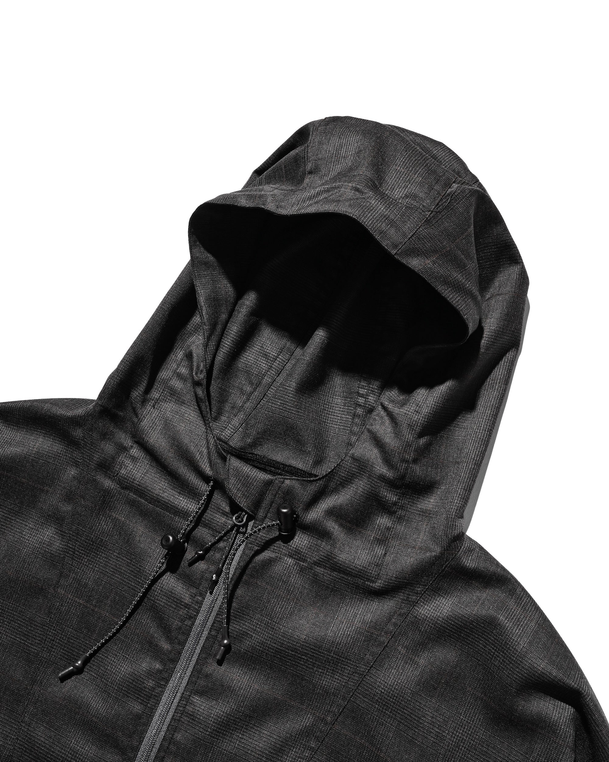 PACKABLE CITY ANORAK PARKA  (GRAY(GLEN CHECK))