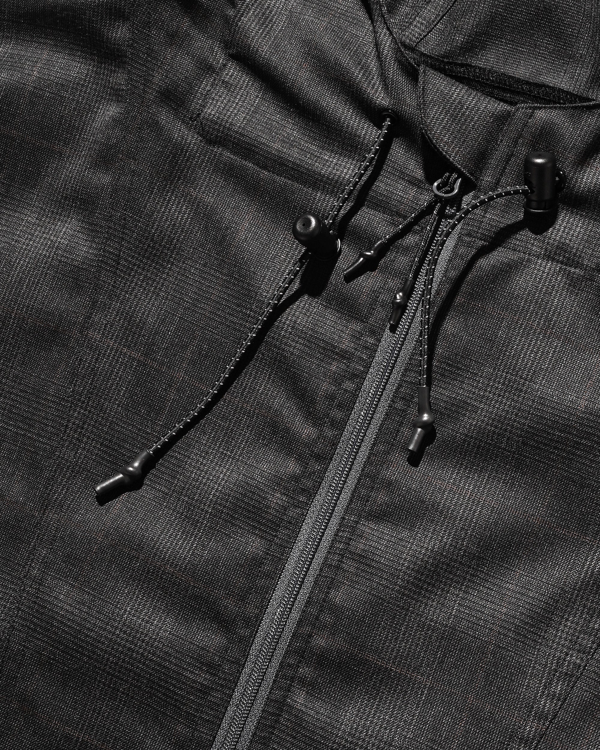 PACKABLE CITY ANORAK PARKA  (GRAY(GLEN CHECK))