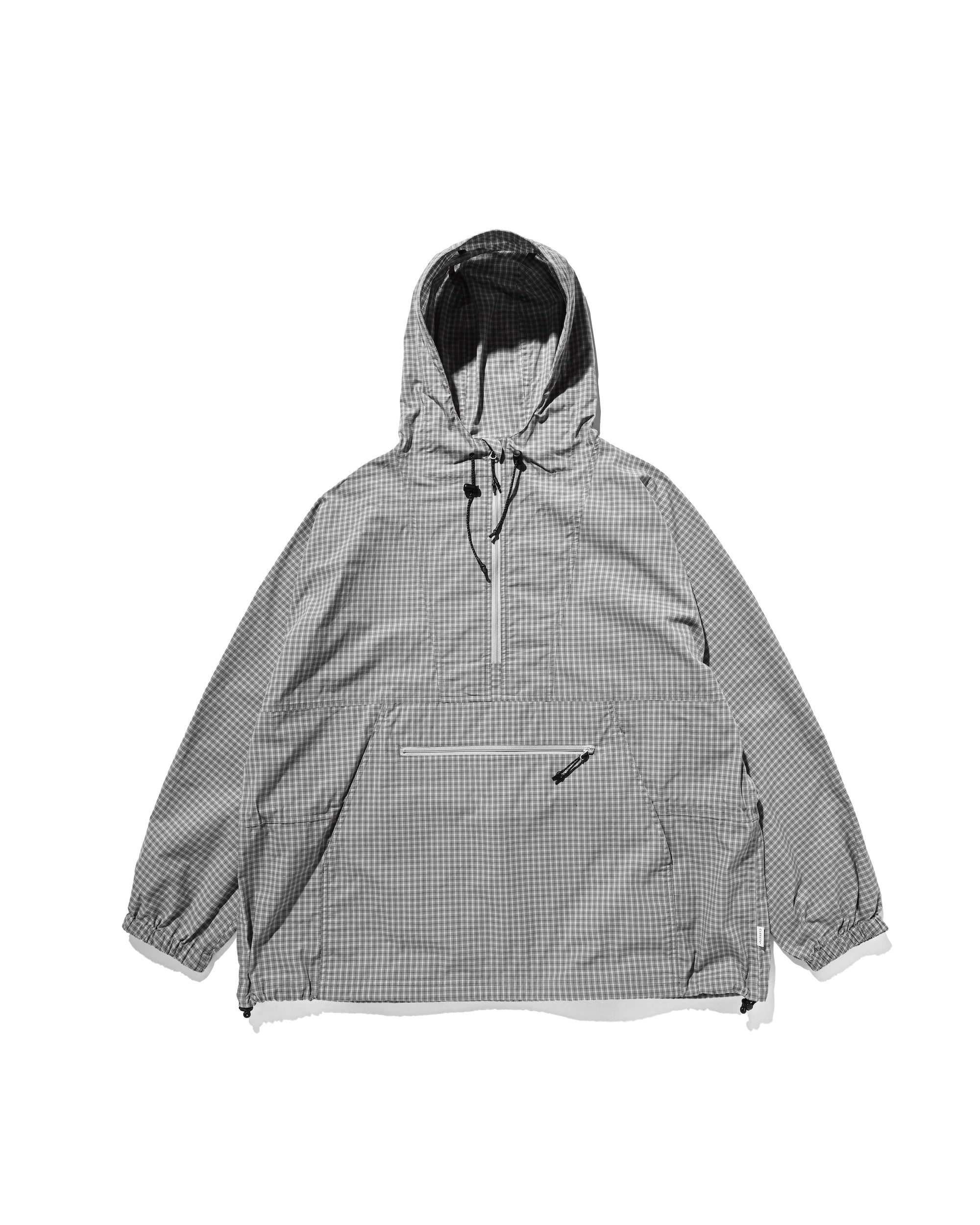 PACKABLE CITY ANORAK PARKA  (GRAY(MINI CHECK))