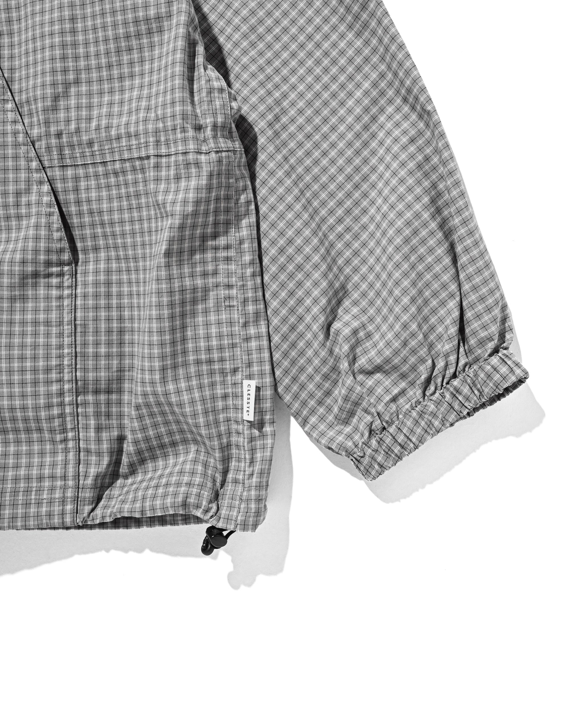 PACKABLE CITY ANORAK PARKA  (GRAY(MINI CHECK))