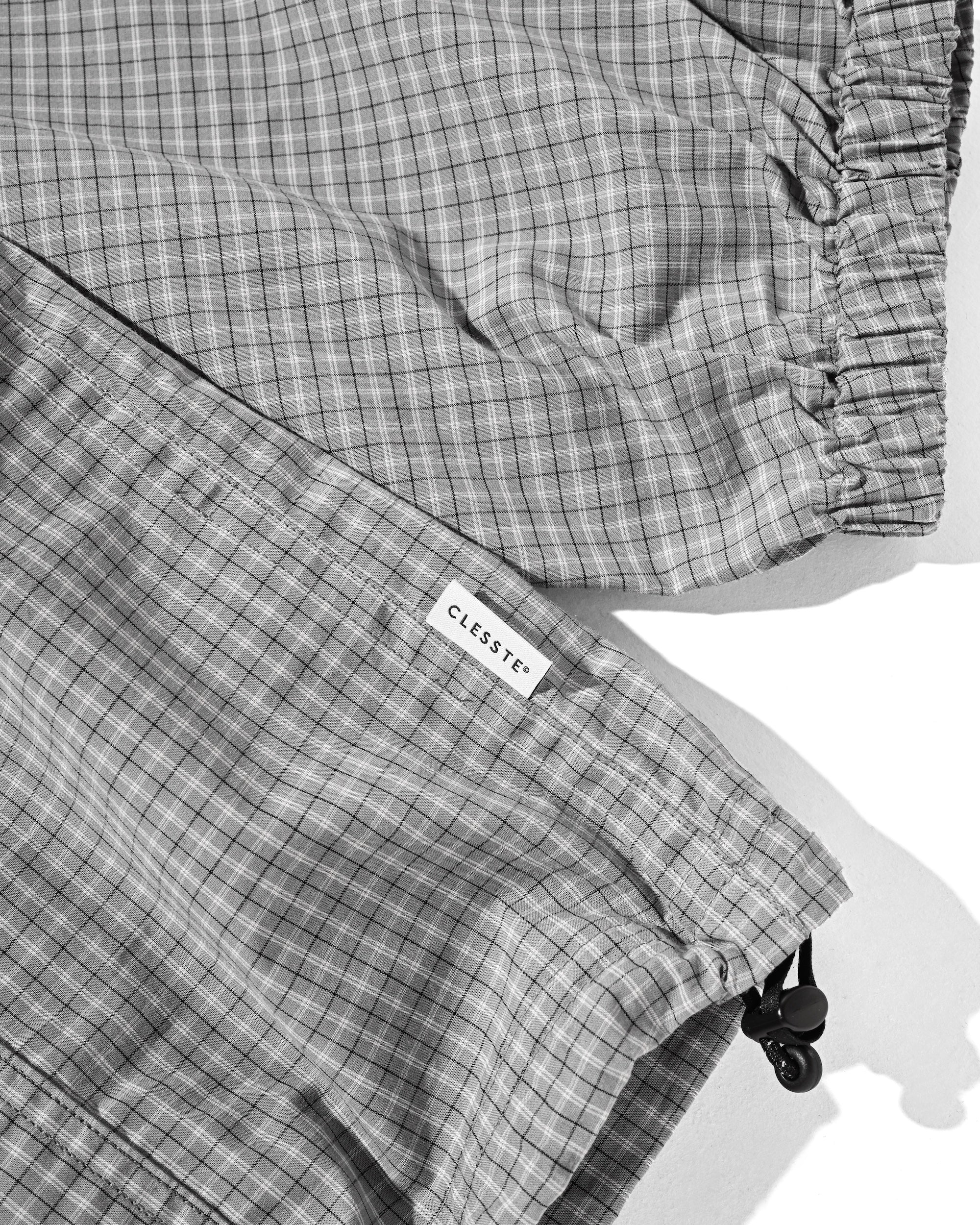 PACKABLE CITY ANORAK PARKA  (GRAY(MINI CHECK))