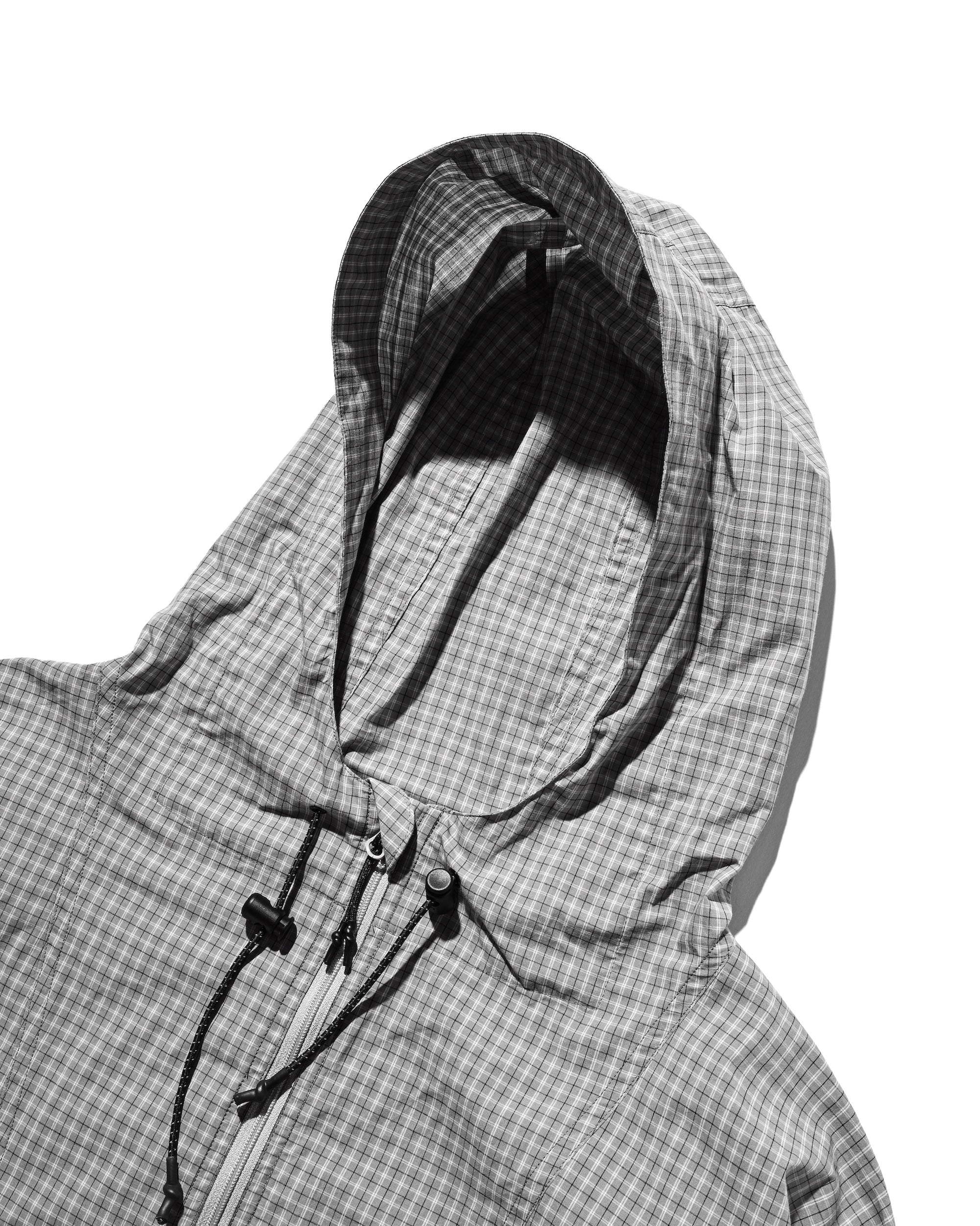 PACKABLE CITY ANORAK PARKA  (GRAY(MINI CHECK))