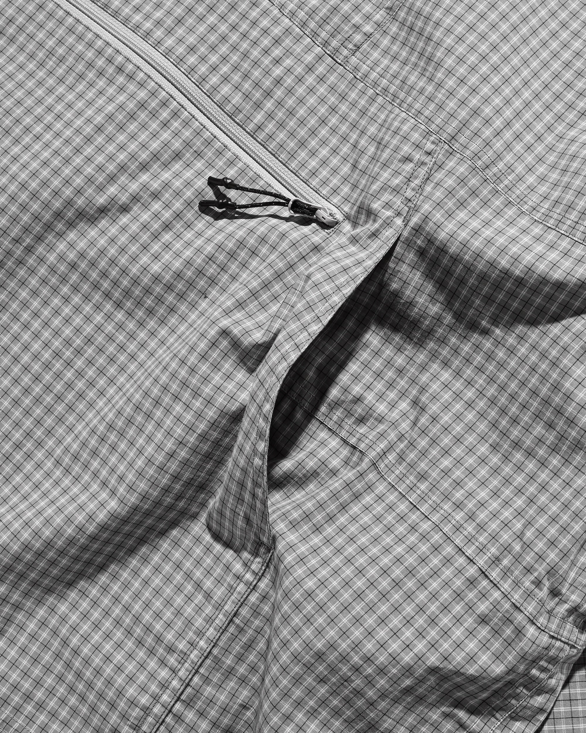 PACKABLE CITY ANORAK PARKA  (GRAY(MINI CHECK))