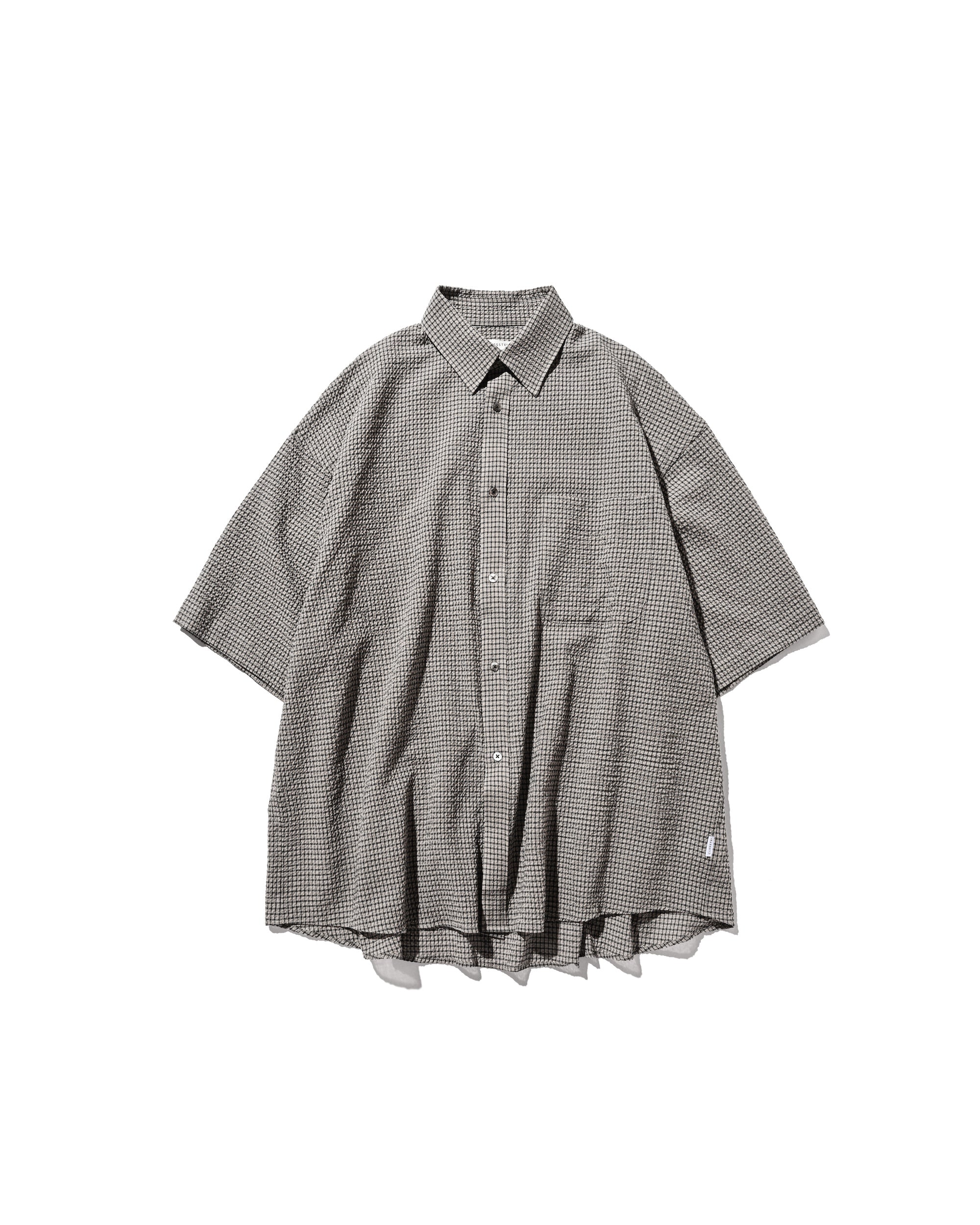【6.25 WED 20:00- IN STOCK】MINI PLAID SUCKER CLASSIC CITY S/S SHIRT (BEIGE)