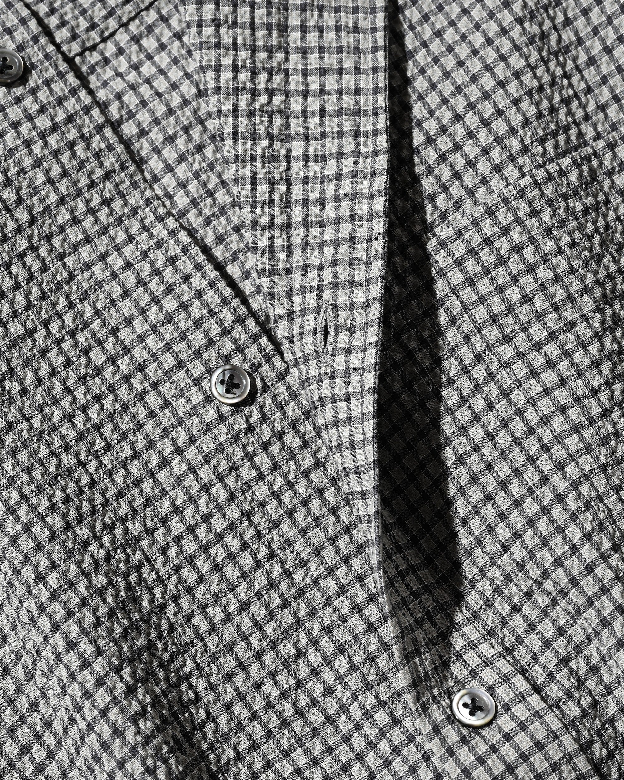 【6.25 WED 20:00- IN STOCK】MINI PLAID SUCKER CLASSIC CITY S/S SHIRT (GRAY)