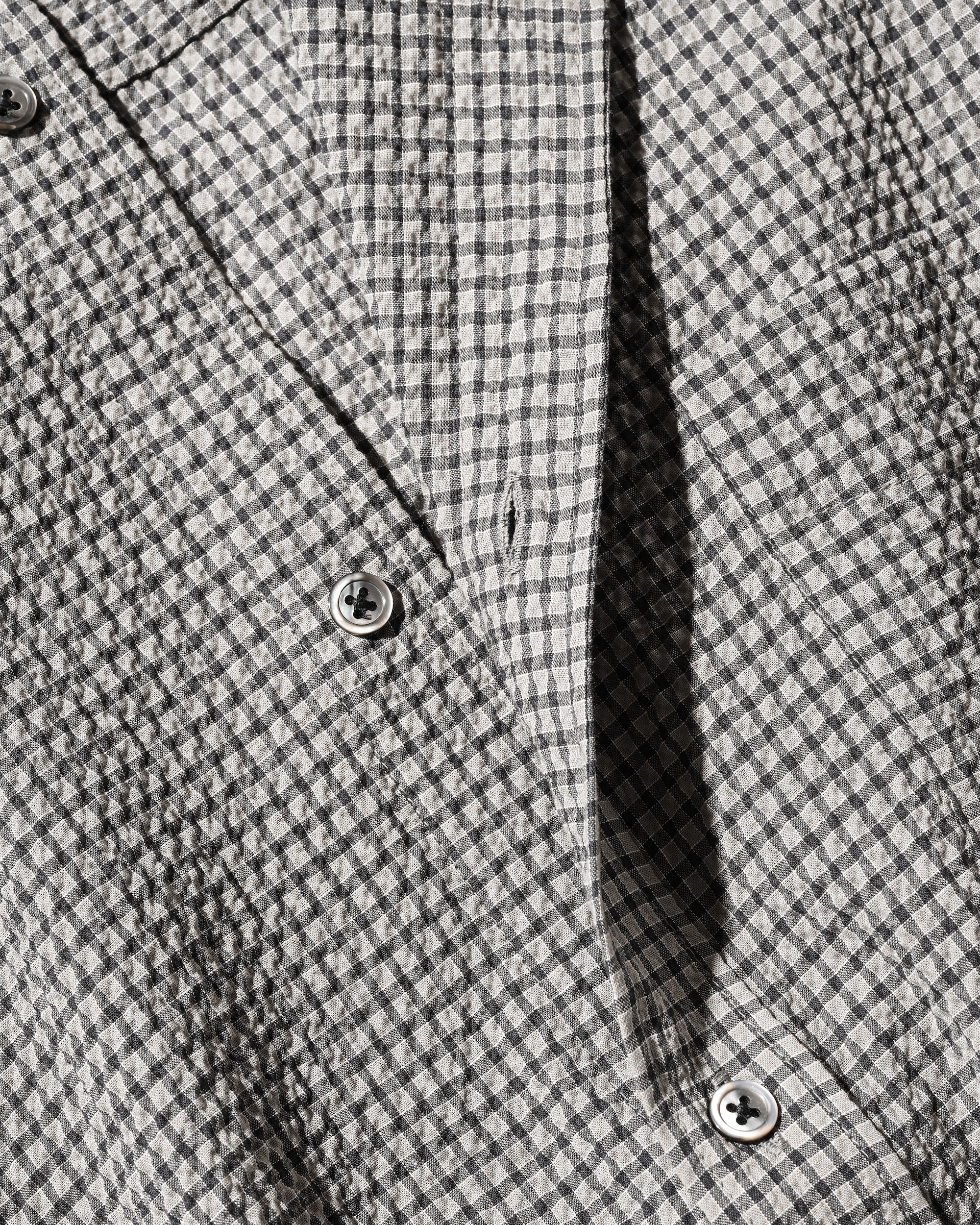 【6.25 WED 20:00- IN STOCK】MINI PLAID SUCKER CLASSIC CITY S/S SHIRT (BEIGE)