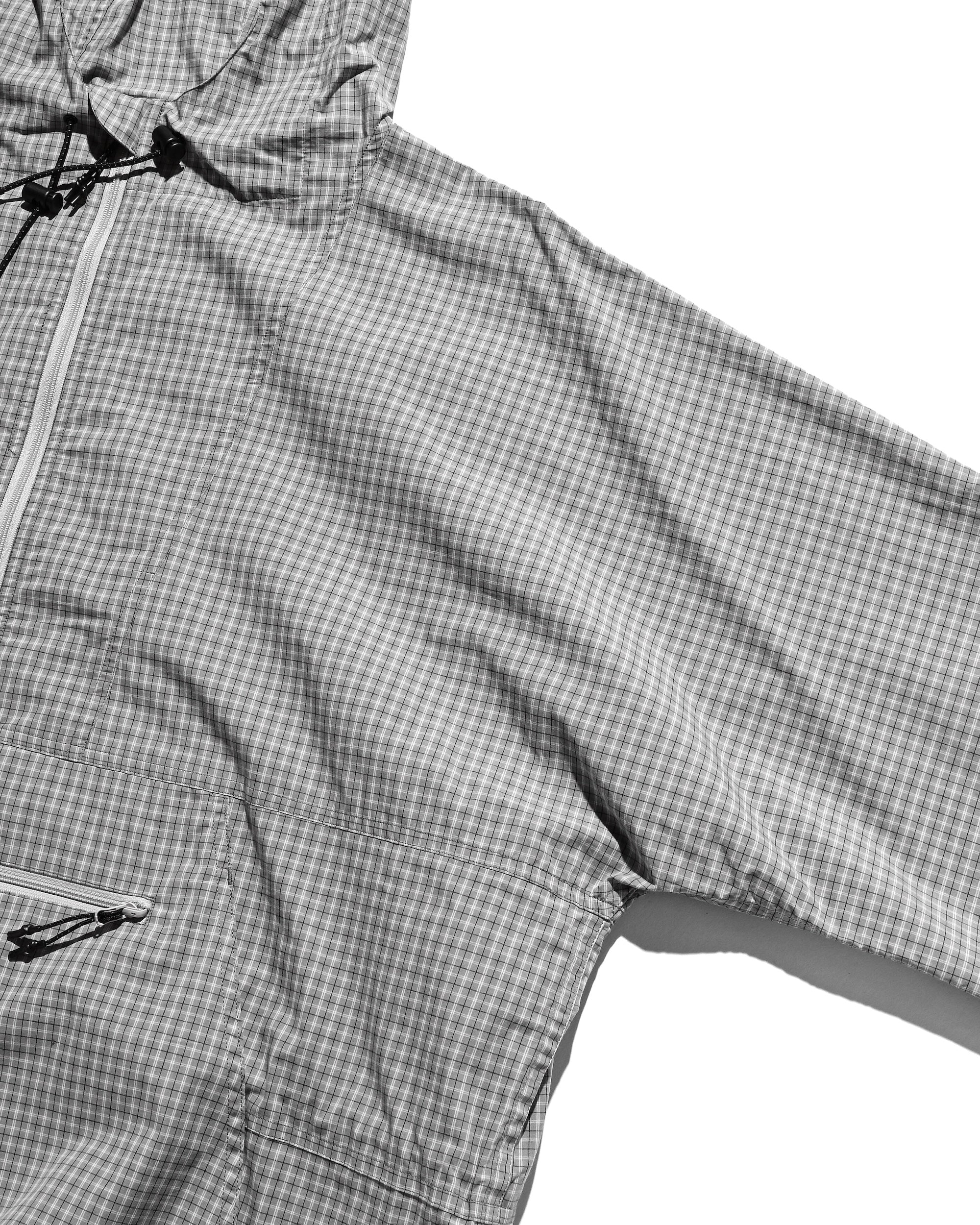 PACKABLE CITY ANORAK PARKA  (GRAY(MINI CHECK))